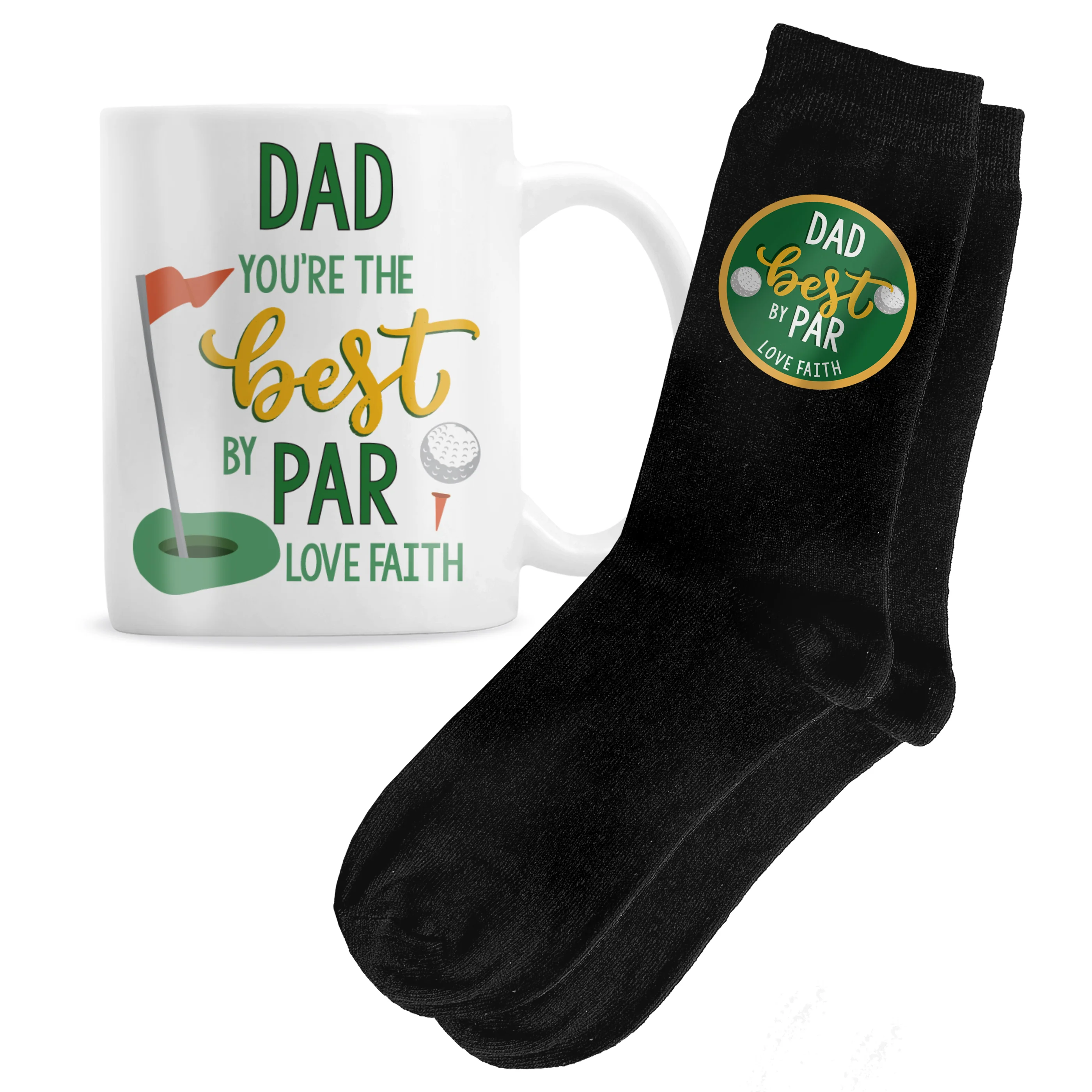 Personalised Best By Par Mug & Socks Set - Image 5