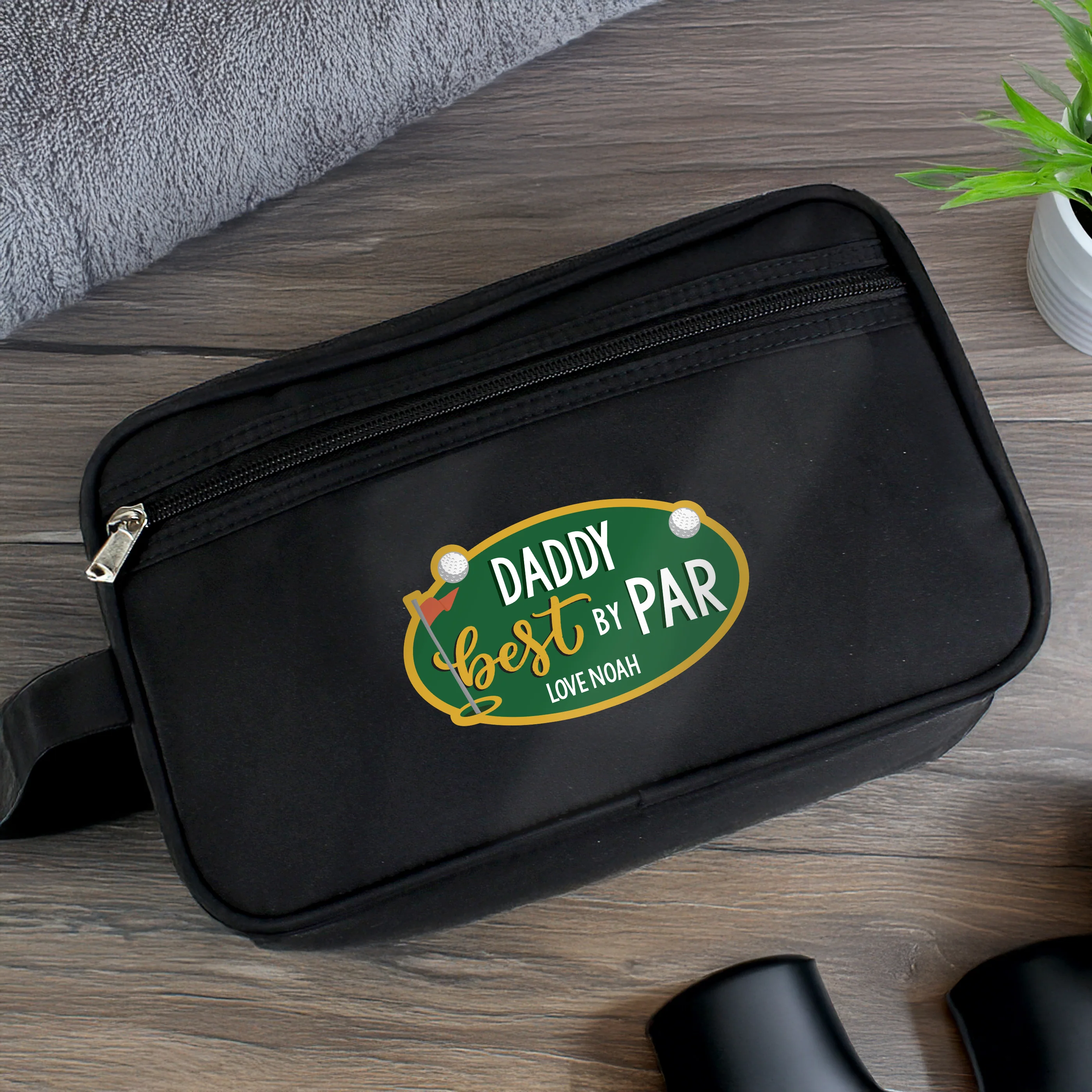 Personalised Best By Par Wash Bag - Image 2