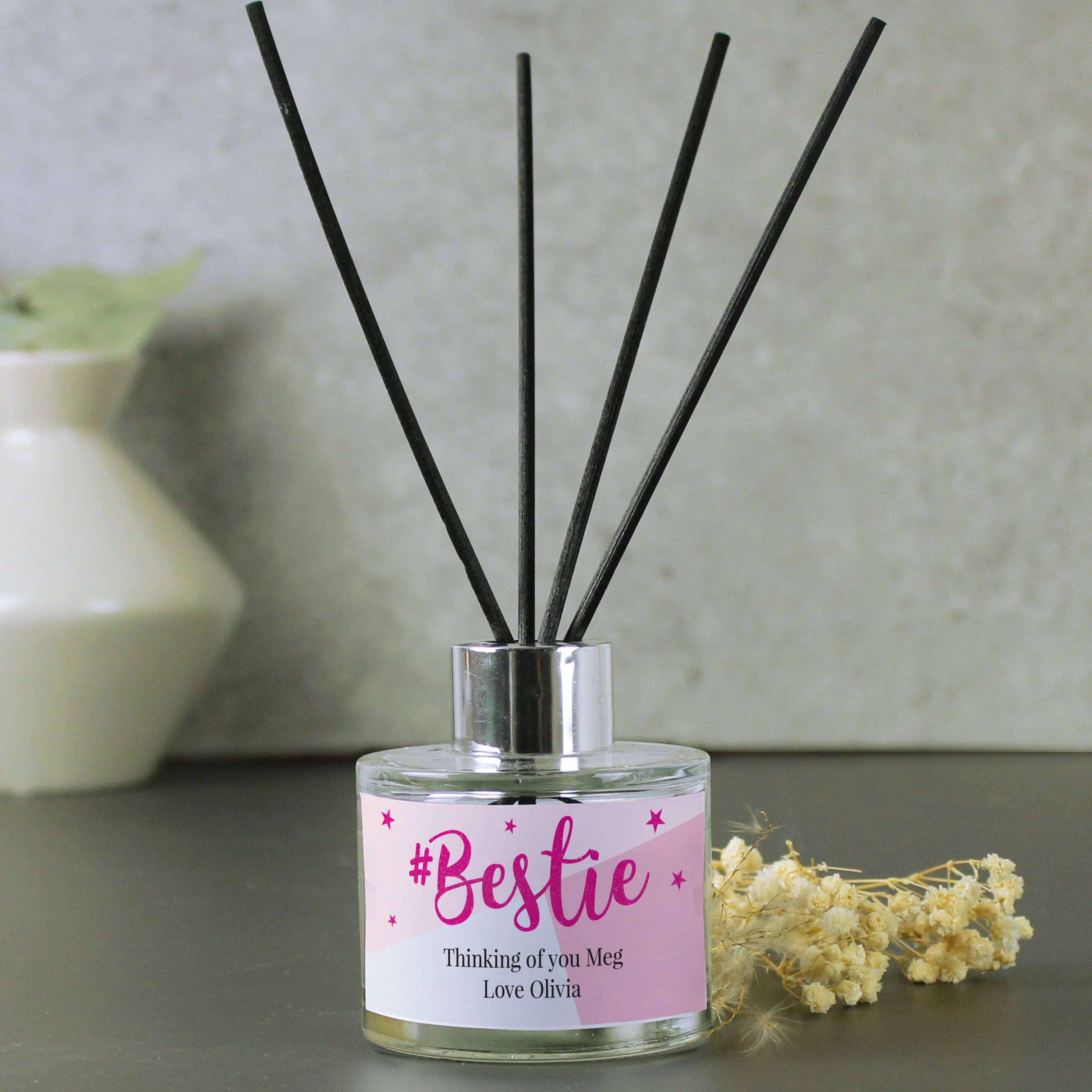 Personalised #Bestie Reed Diffuser - Image 3