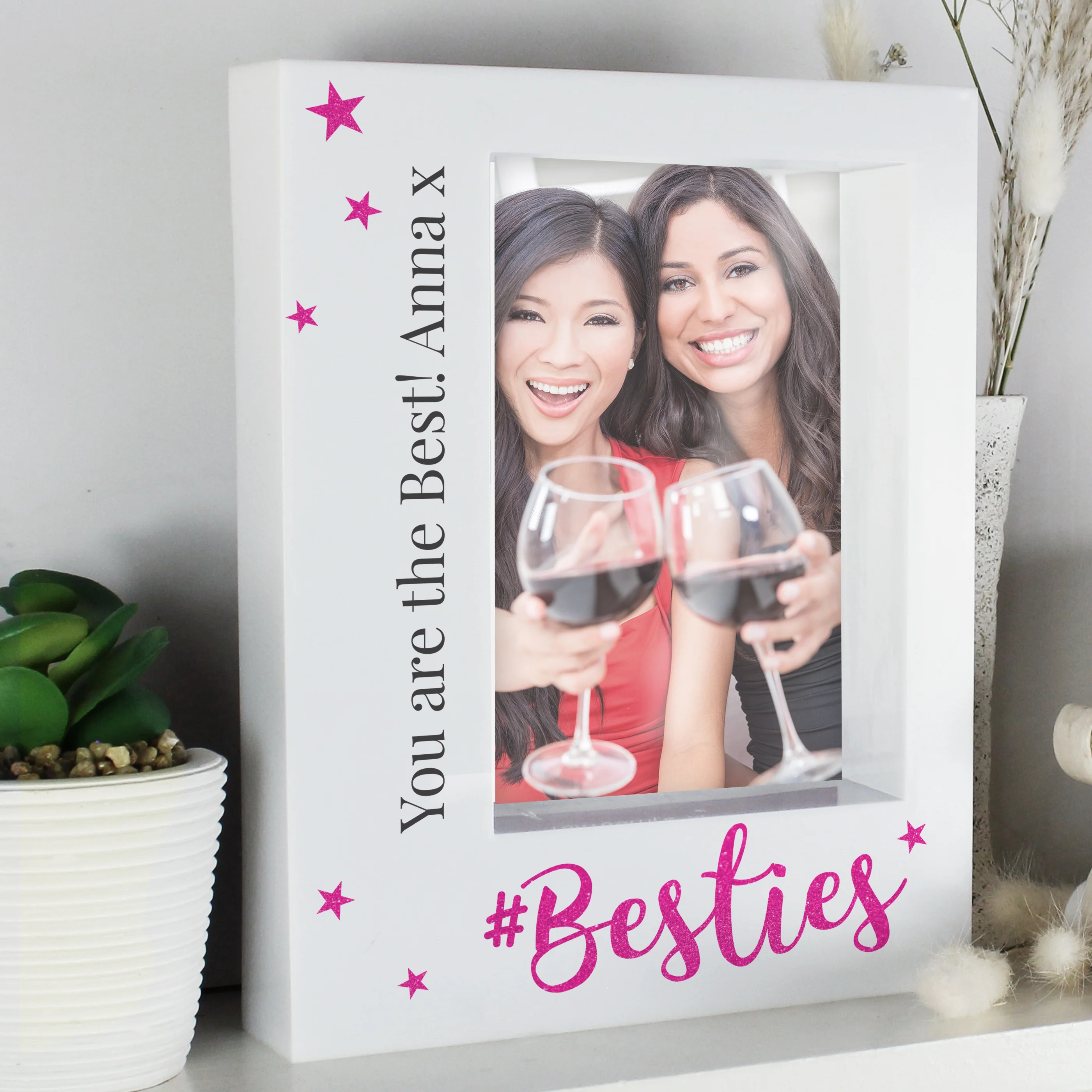 Personalised Besties 5x7 Box Photo Frame - Image 3