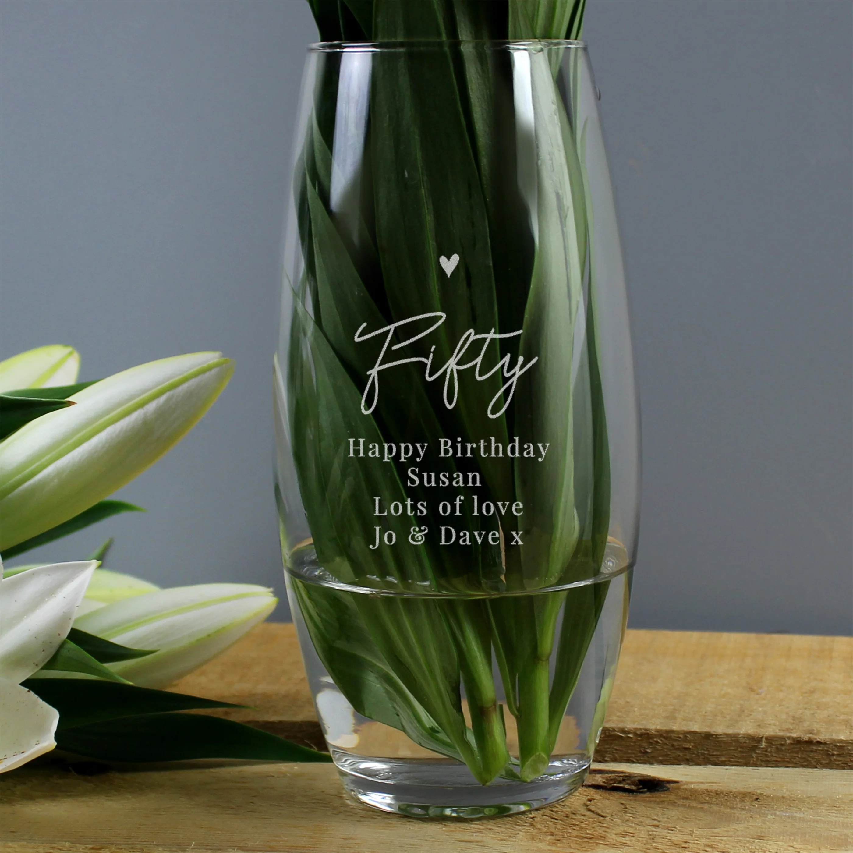 Personalised Big Age Bullet Vase - Image 5