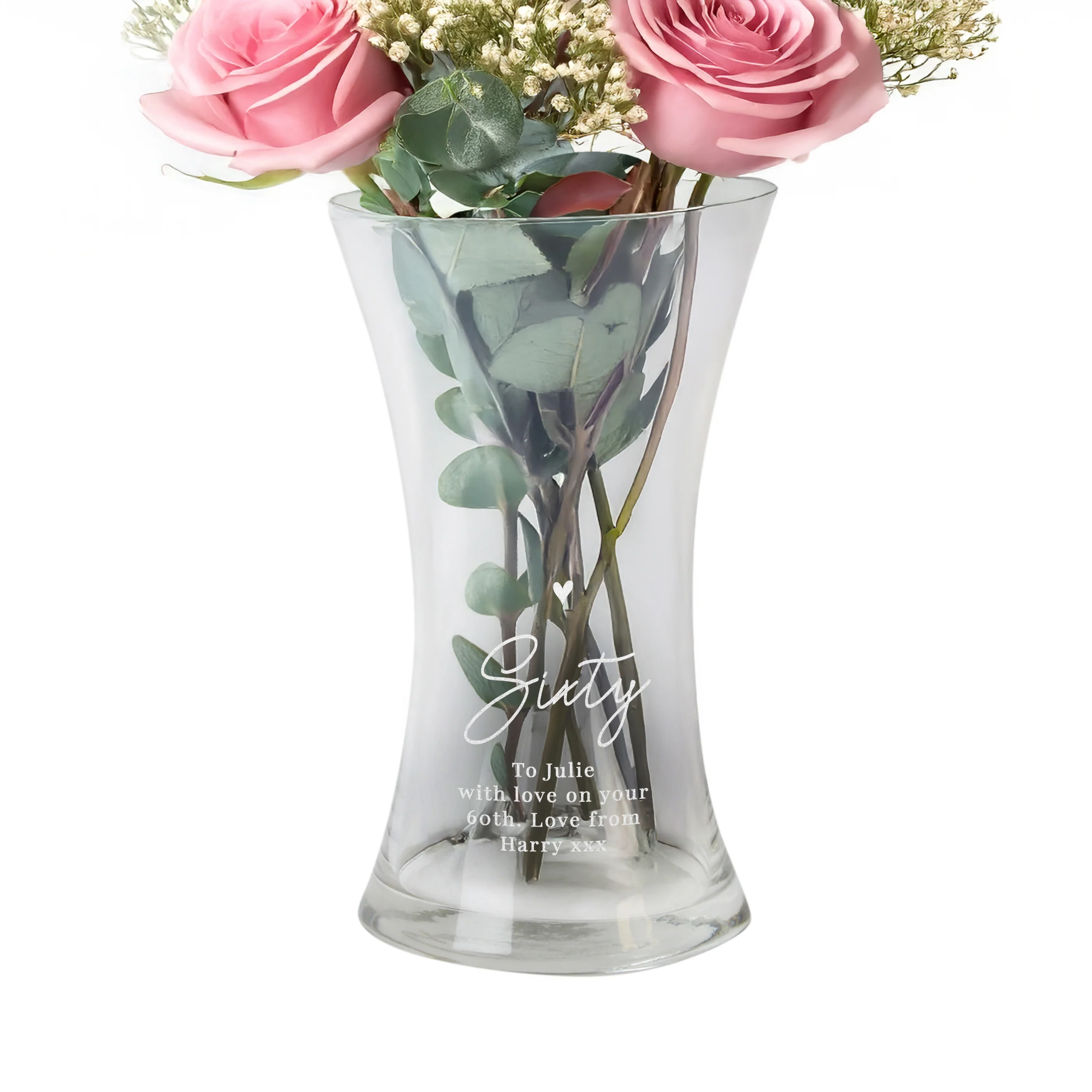 Personalised Big Age Glass Vase - Image 4