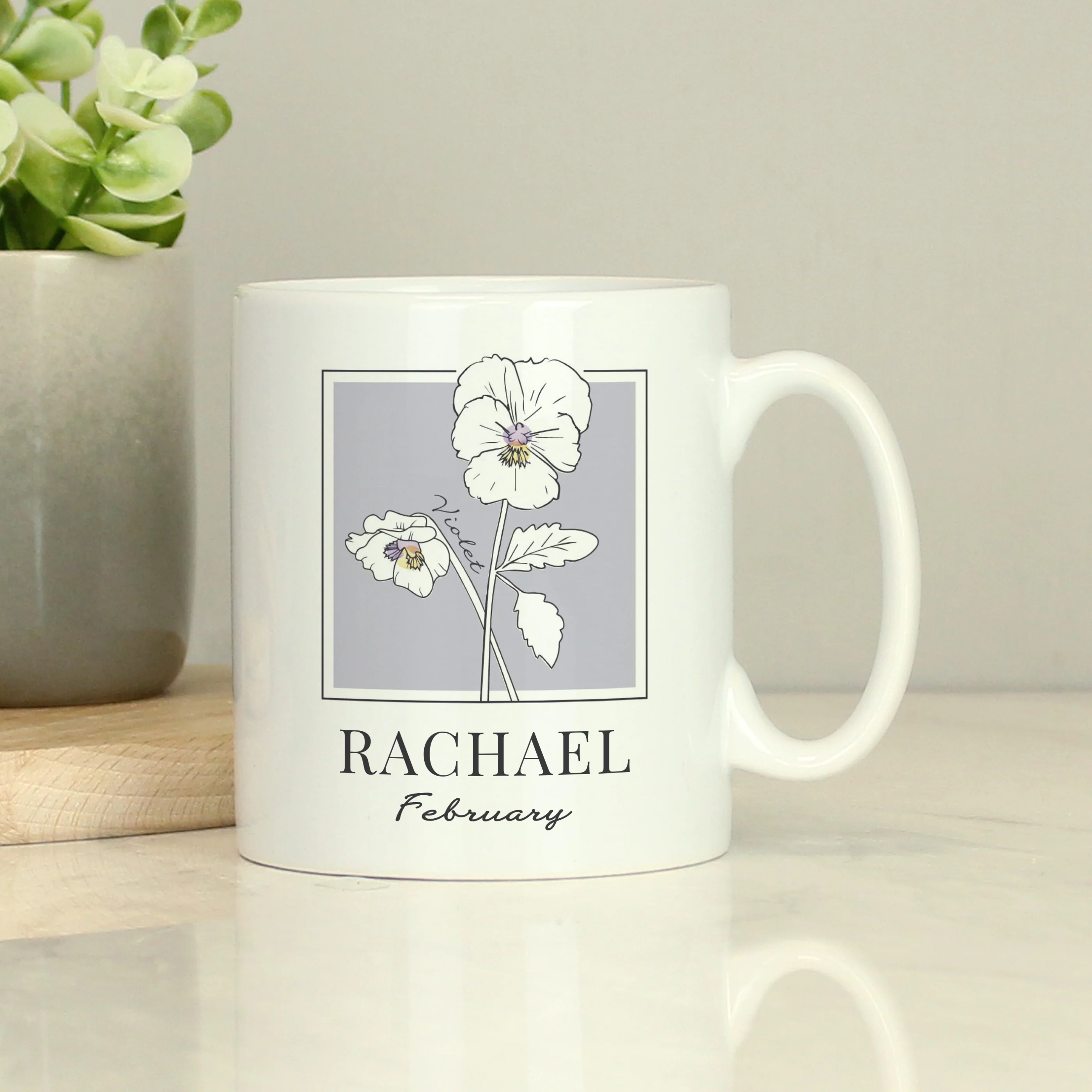 Personalised Birth Flower Mug - Image 3