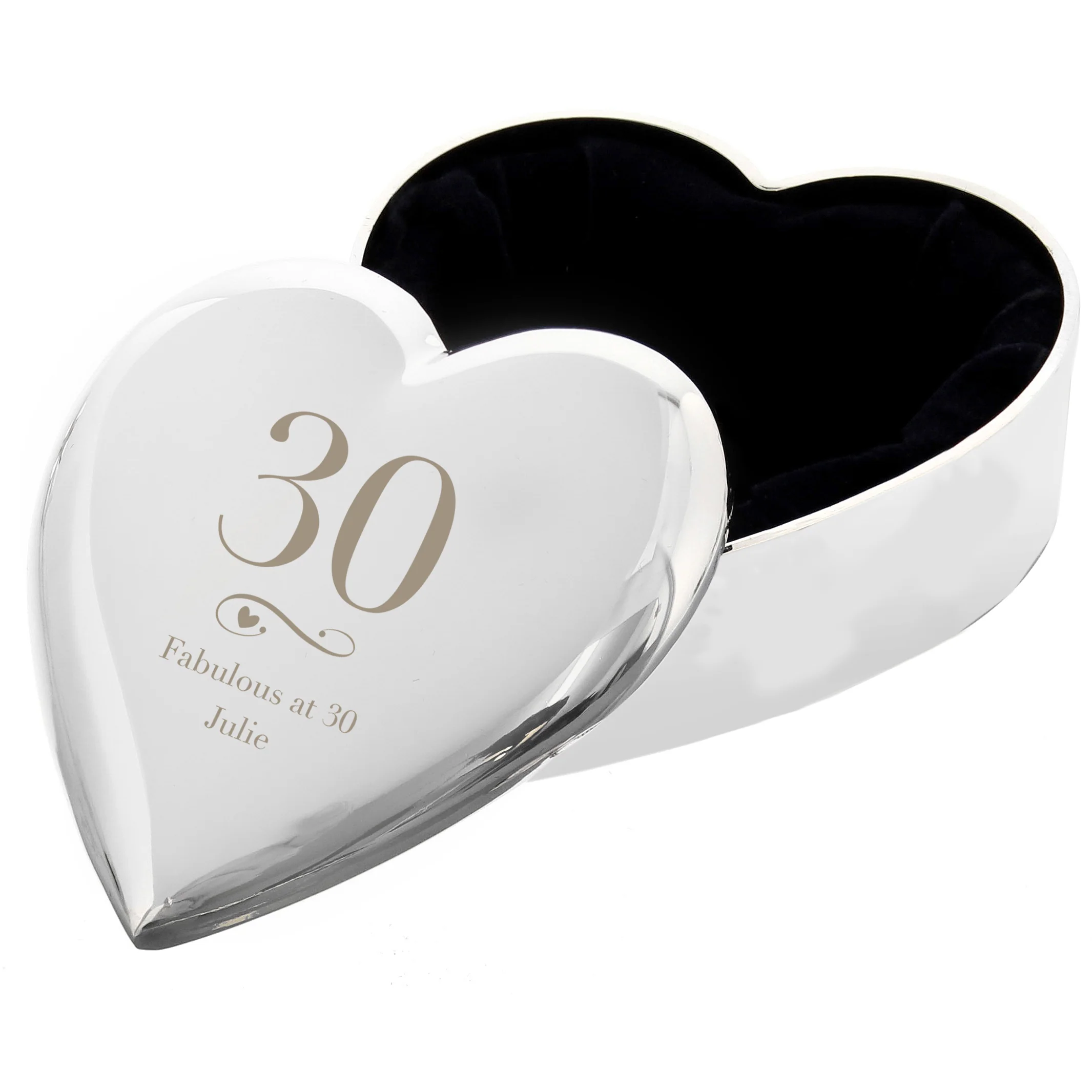 Personalised Birthday Big Age Heart Trinket Box - Image 2