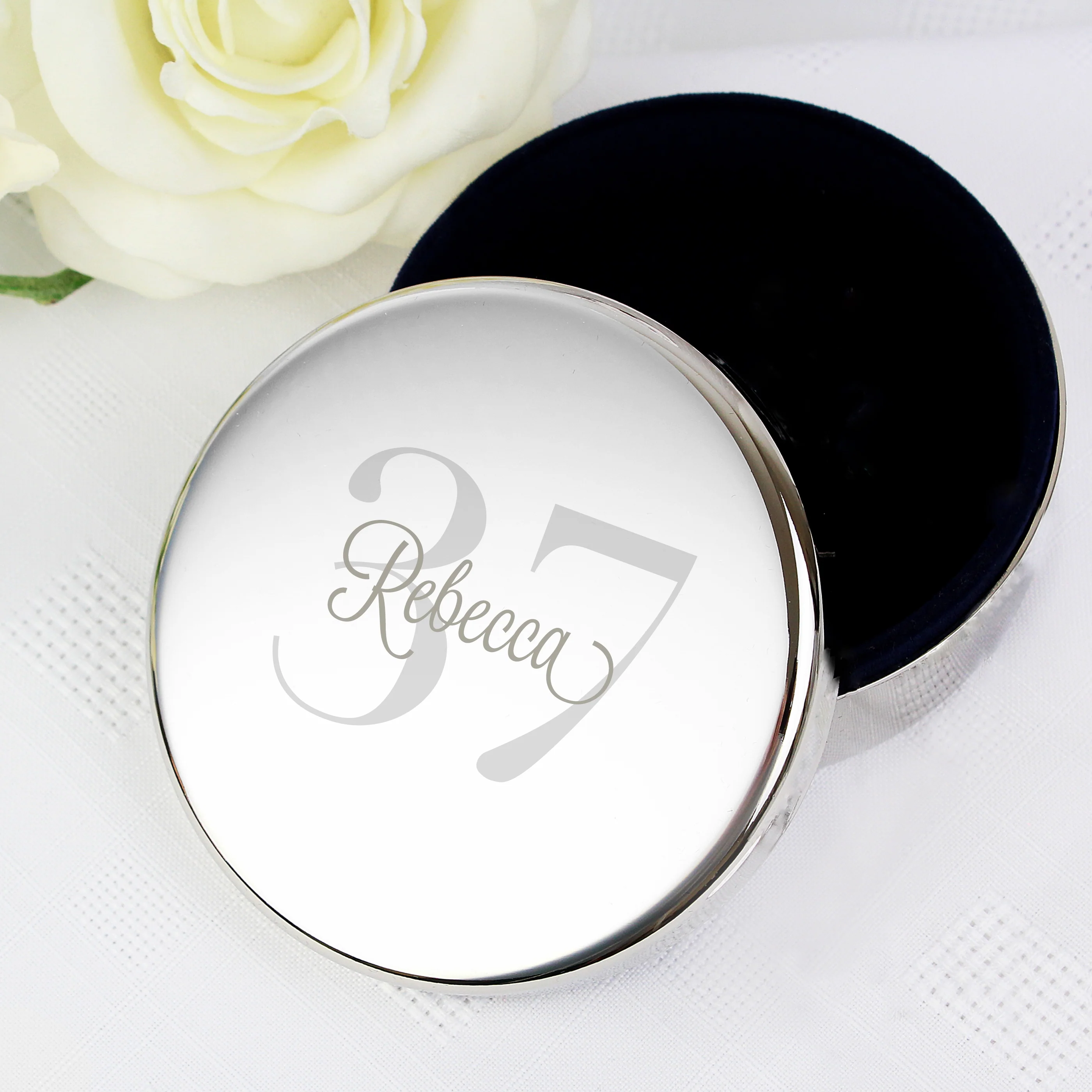 Personalised Birthday Big Age Round Trinket Box - Image 4