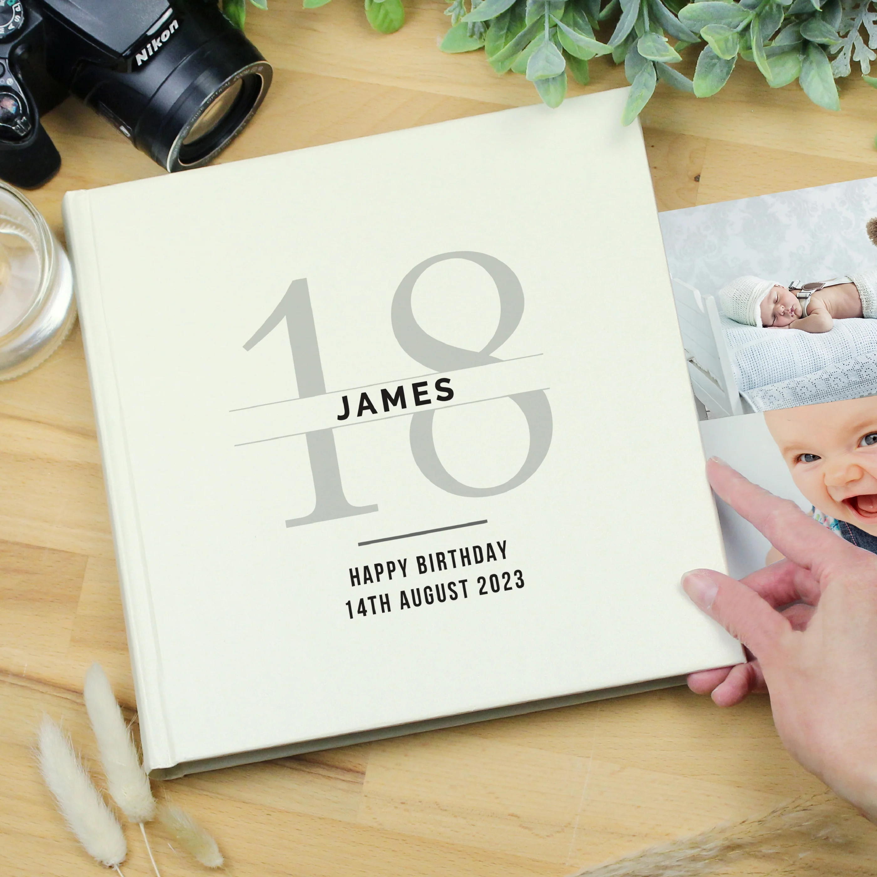 Personalised Birthday Square Photo Album - Image 2