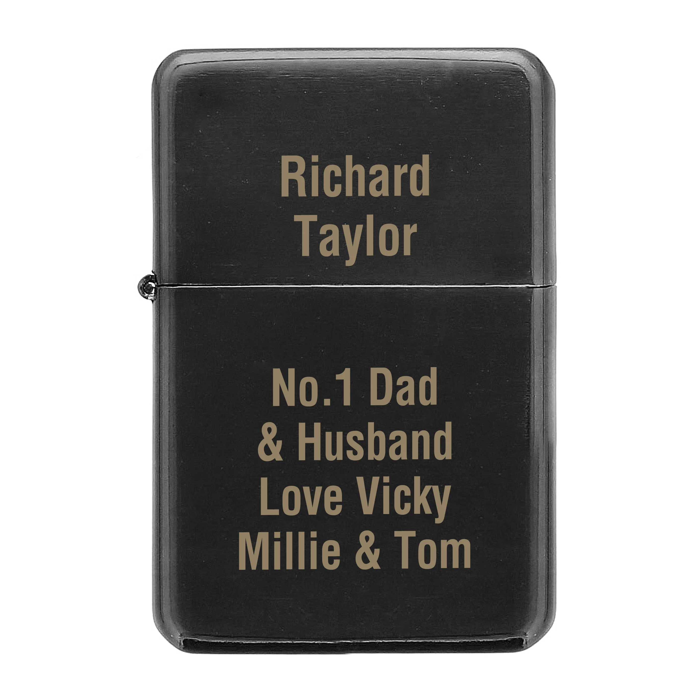 Personalised Black Lighter - Image 2