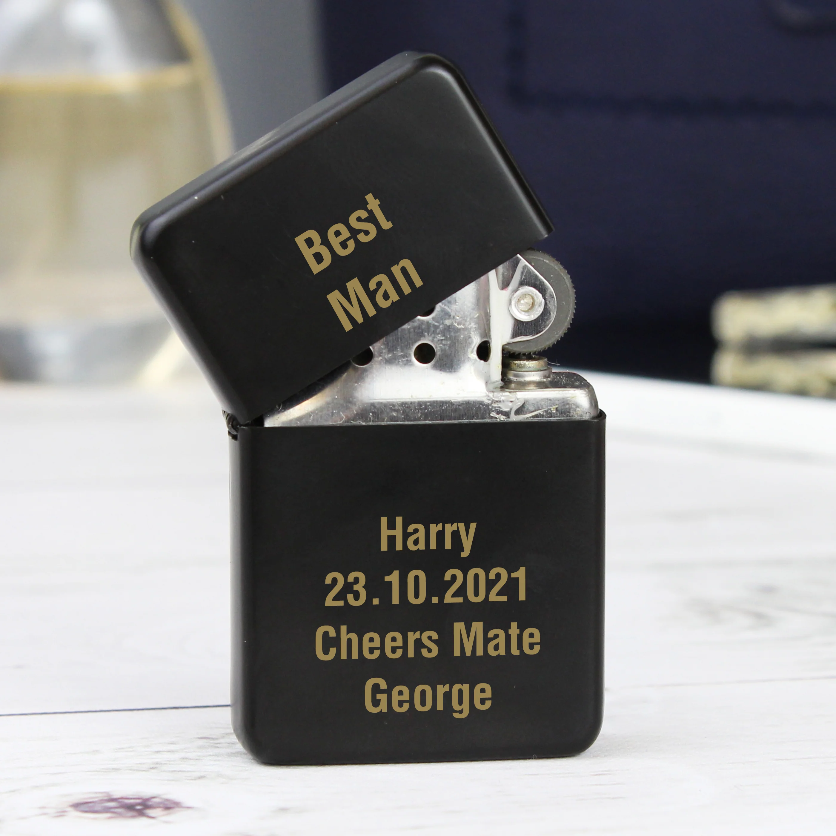 Personalised Black Lighter - Image 4