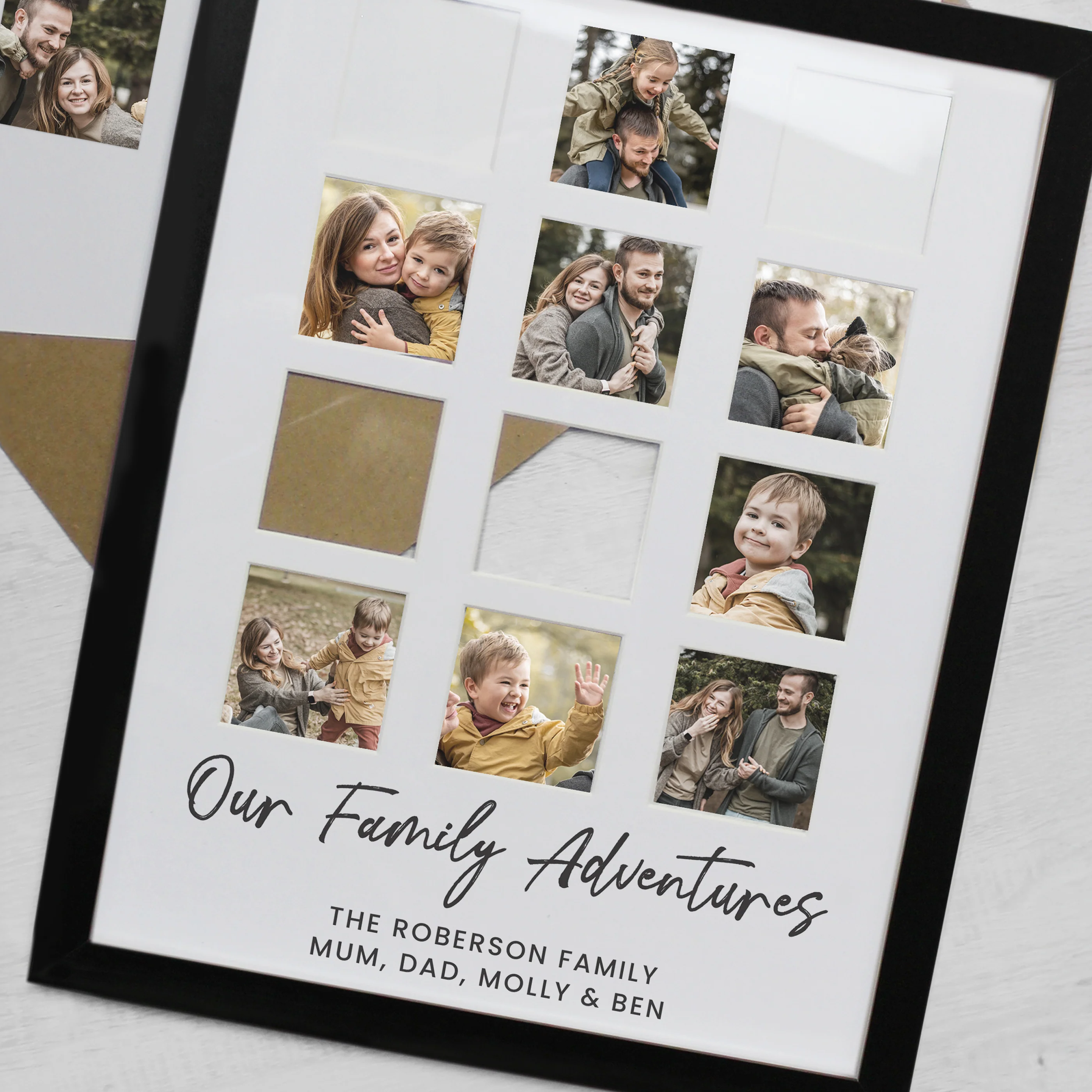 Personalised Black Multi Photo Frame - Image 4