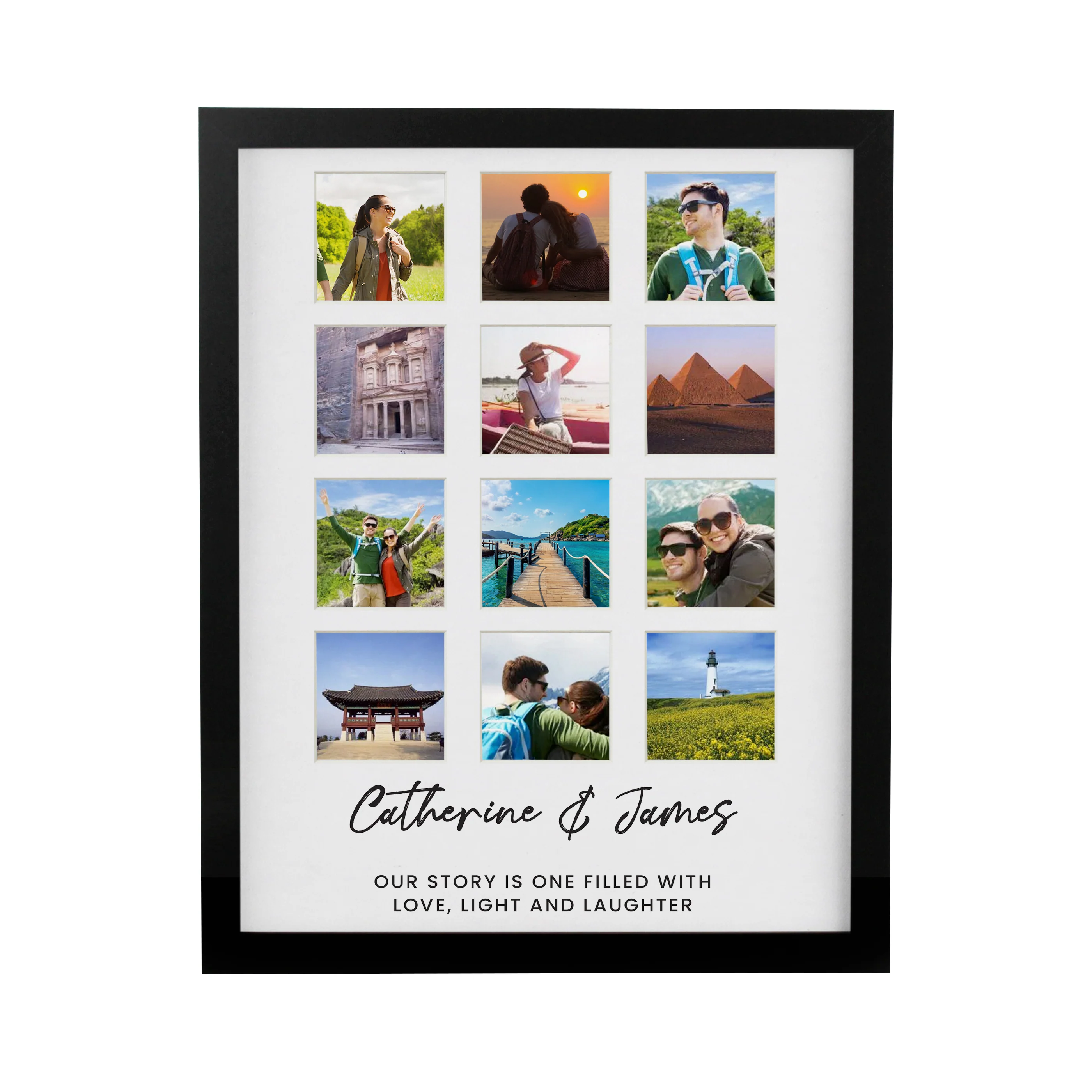 Personalised Black Multi Photo Frame - Image 5