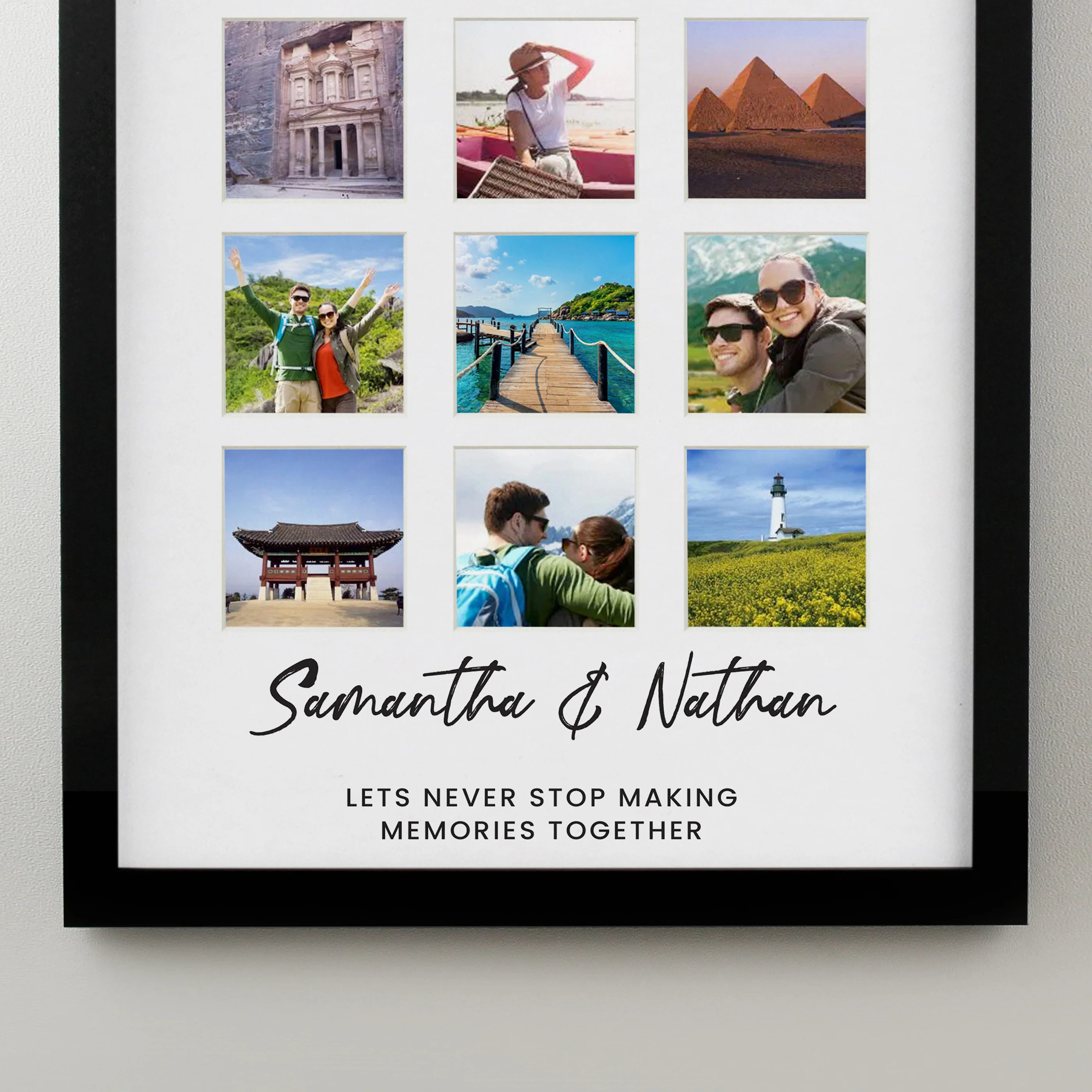 Personalised Black Multi Photo Frame - Image 6