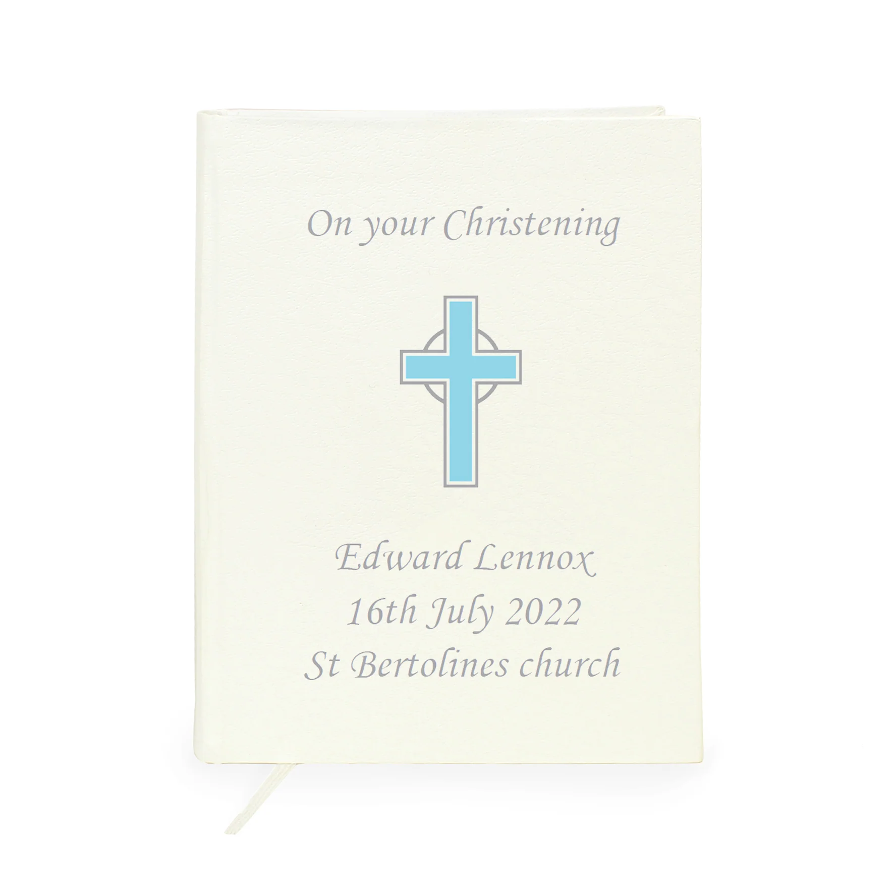 Personalised Blue Cross Holy Bible - Eco-friendly - Image 4