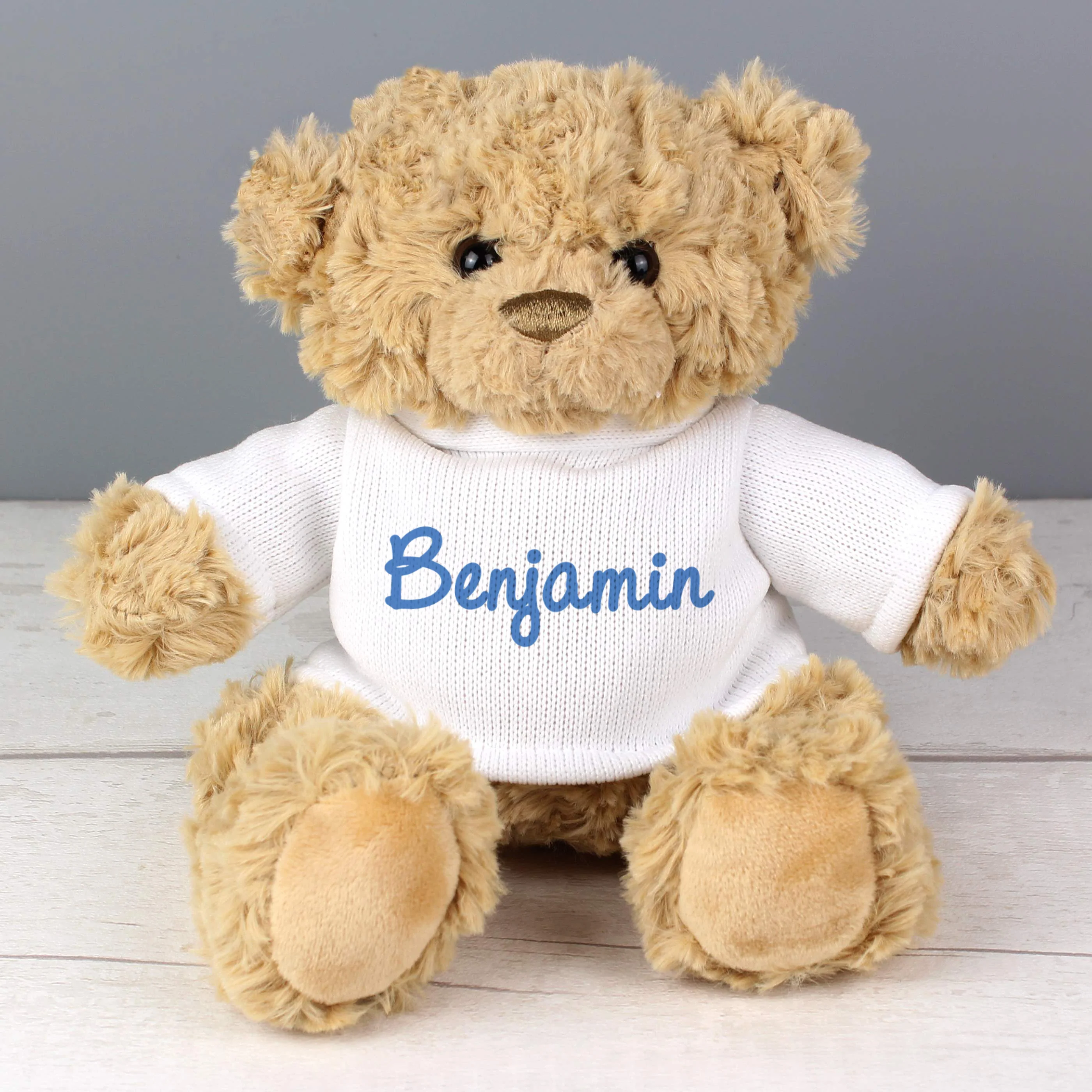 Personalised Blue Name Only Teddy Bear - Image 3