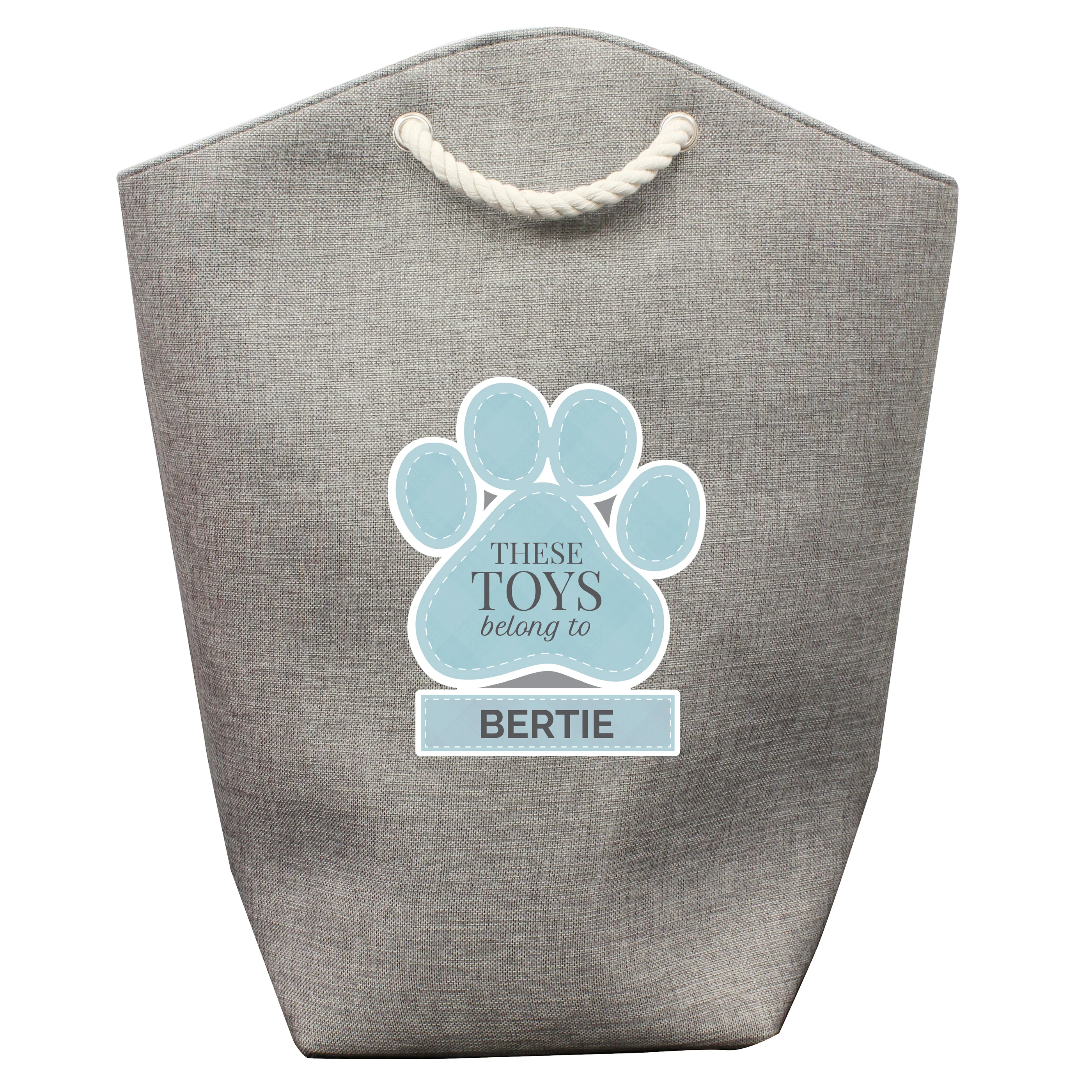 Personalised Blue Pets Storage Bag - Image 2