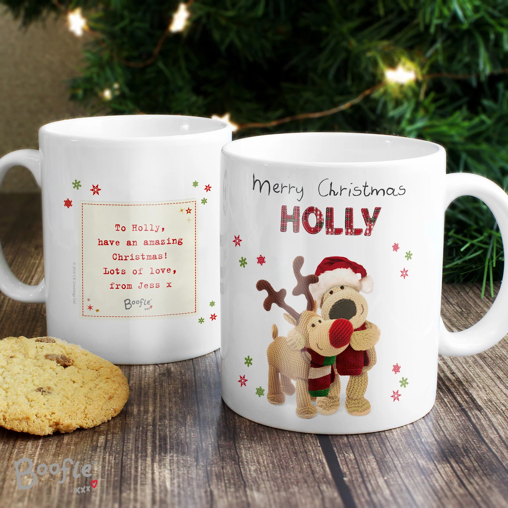 Personalised Boofle Christmas Reindeer Mug - Image 5