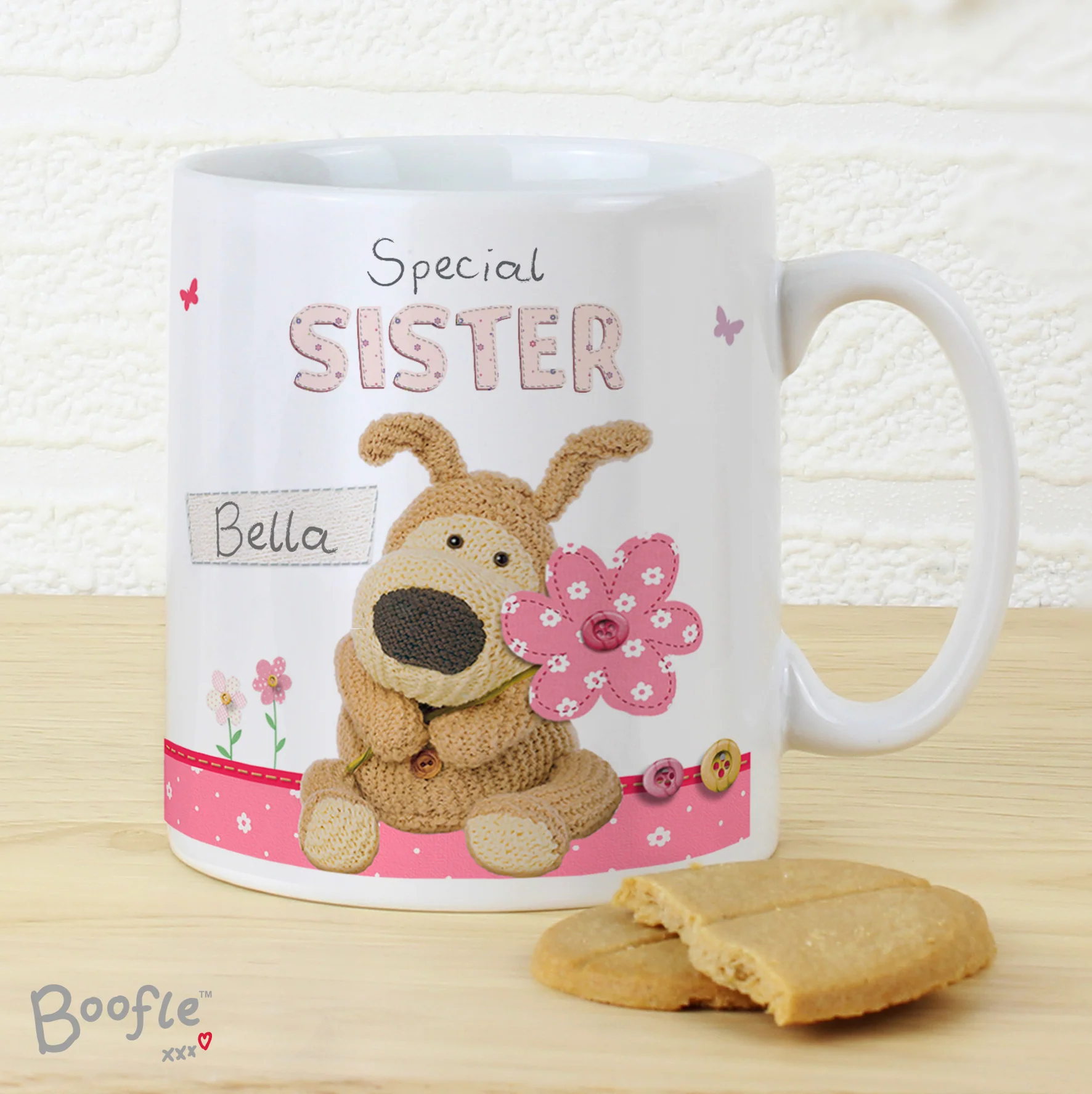 Personalised Boofle Flowers Mug - Image 7