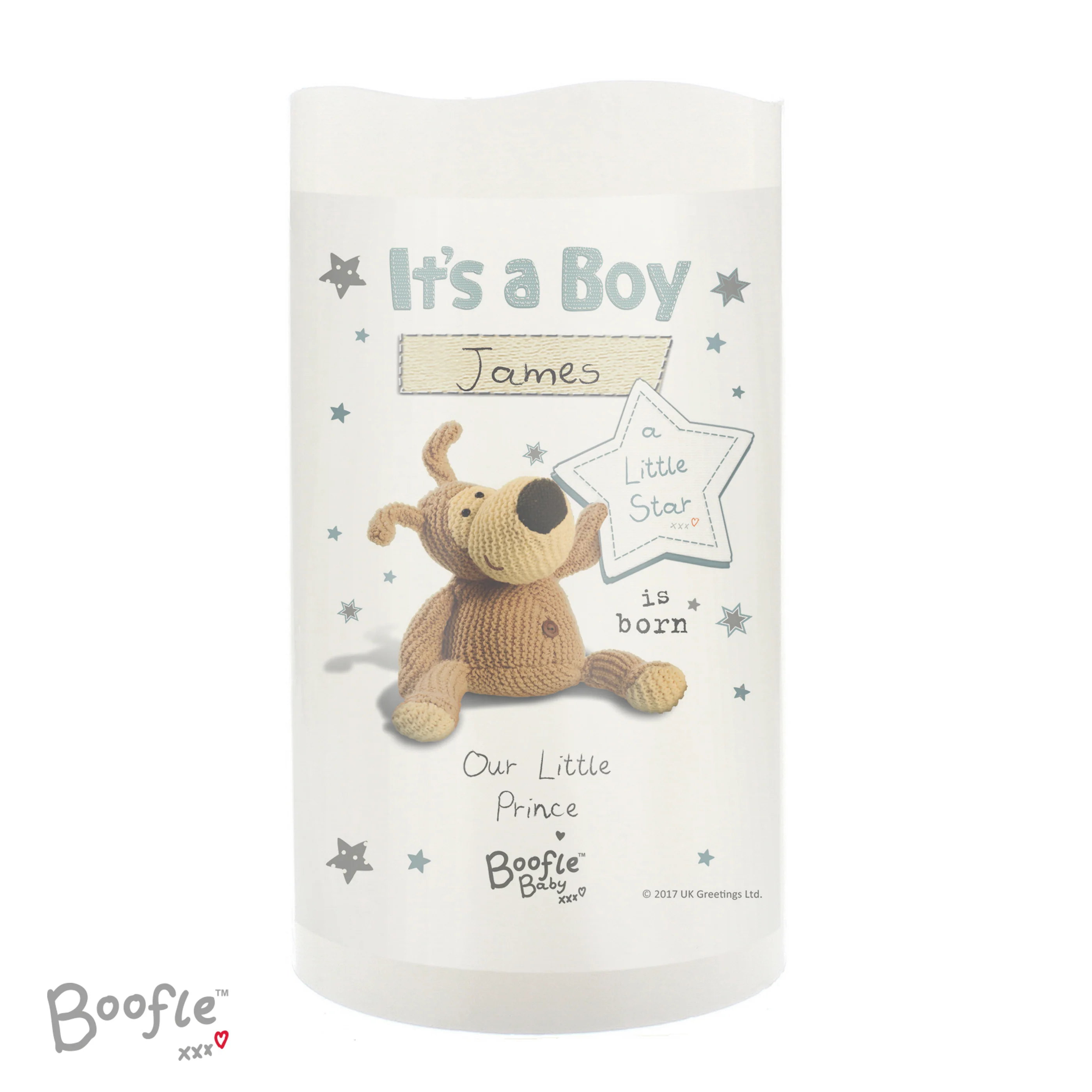 Personalised Boofle It's a Boy Nightlight LED Candle - Image 2