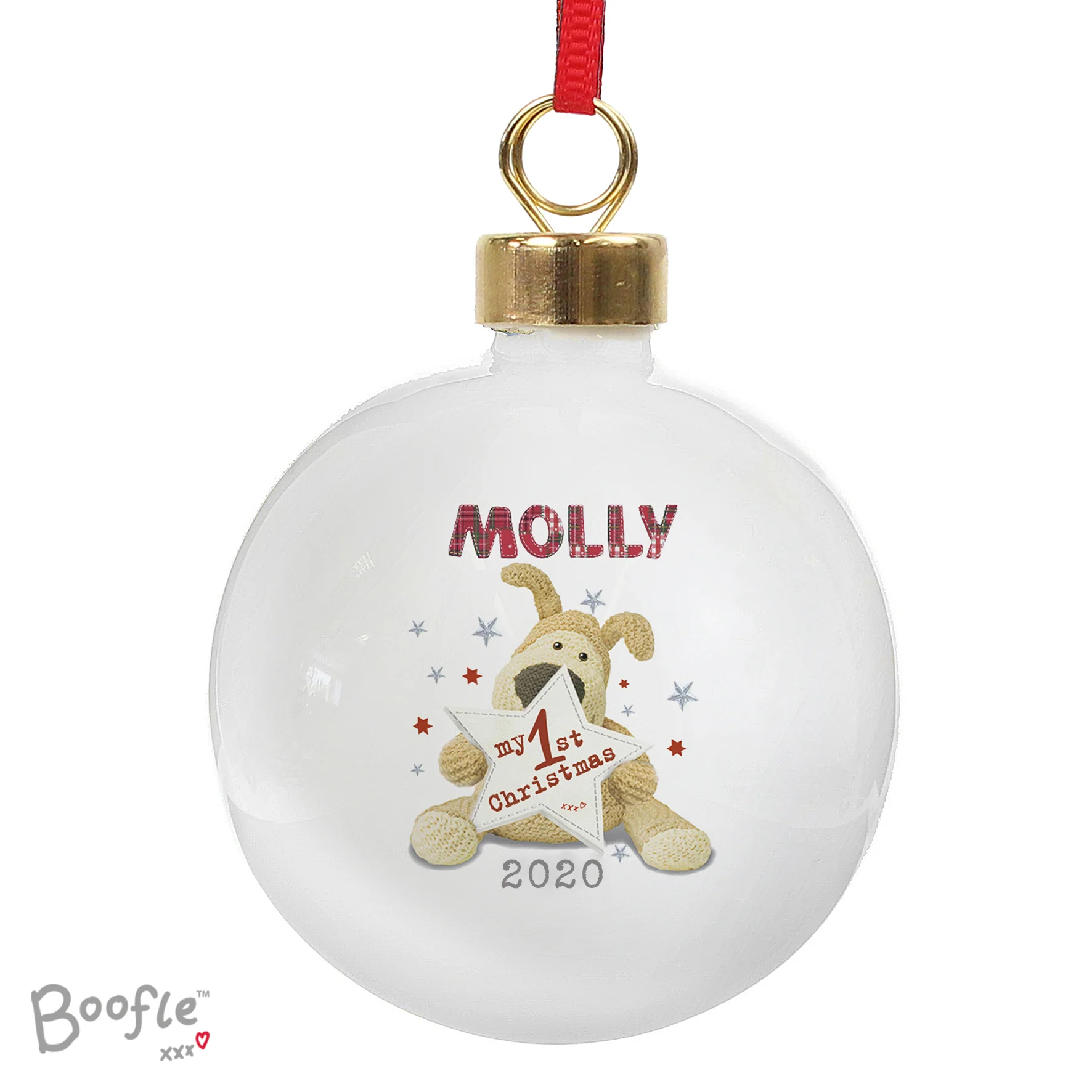 Personalised Boofle My 1st Christmas Bauble - Image 5
