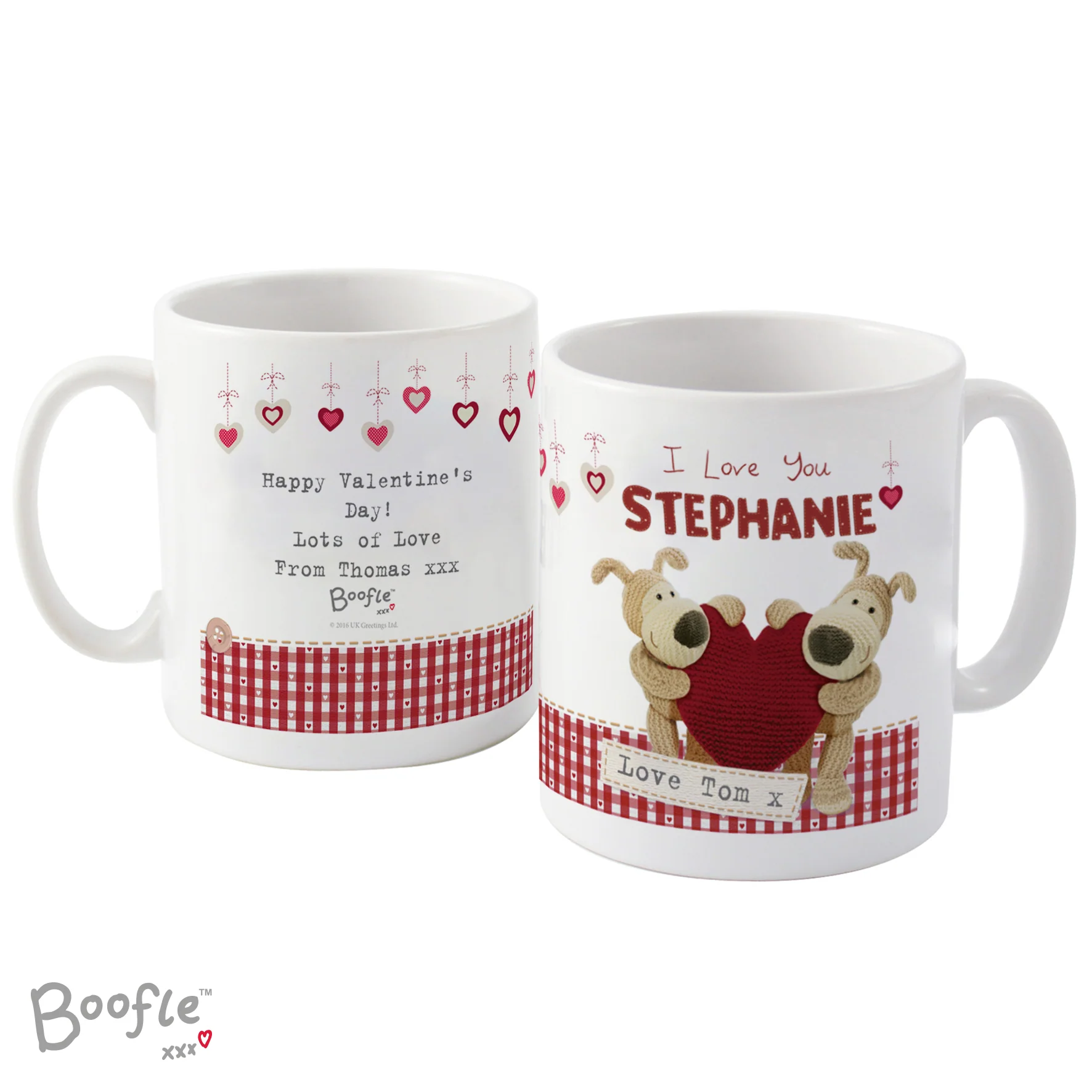 Personalised Boofle Shared Heart Mug - Image 2