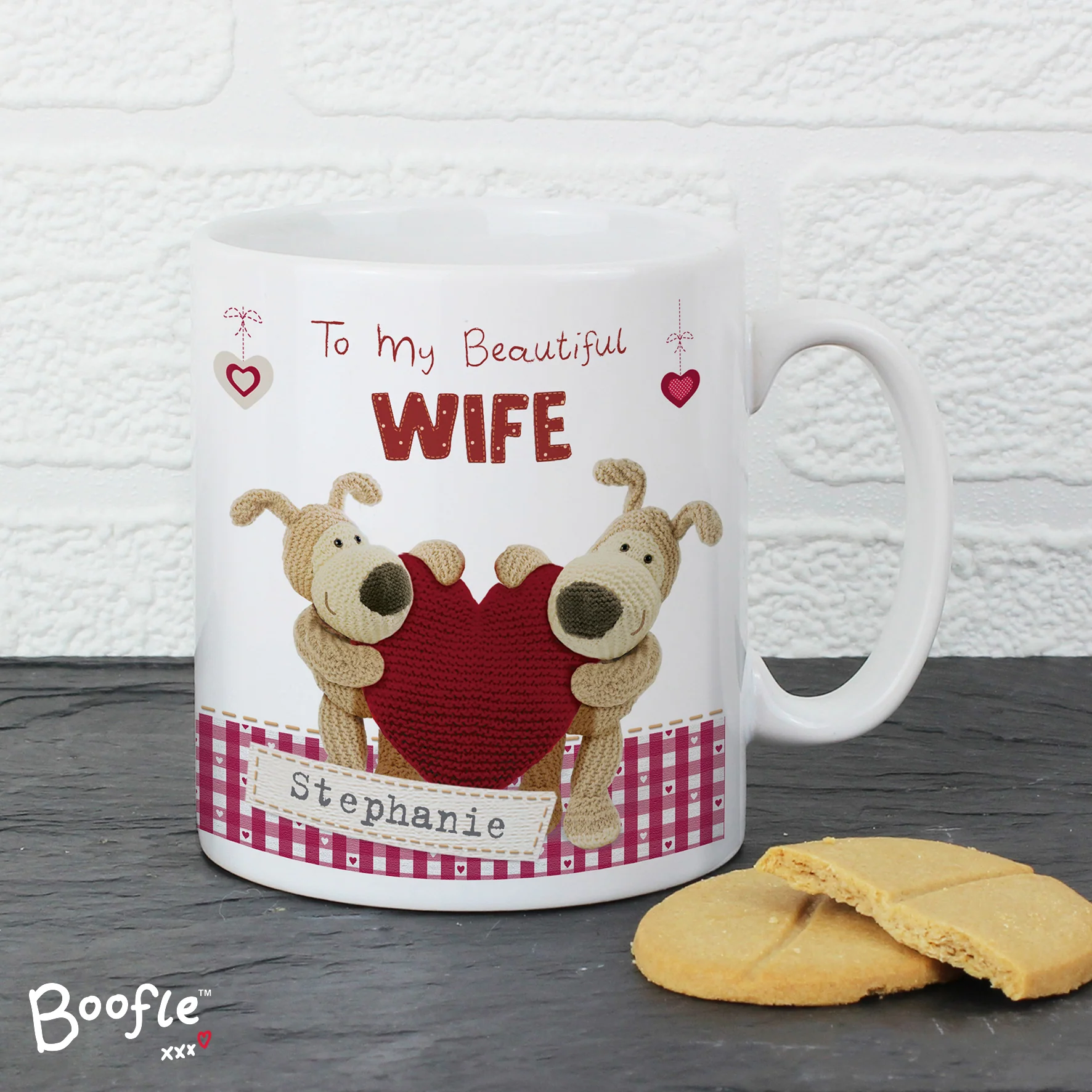 Personalised Boofle Shared Heart Mug - Image 4