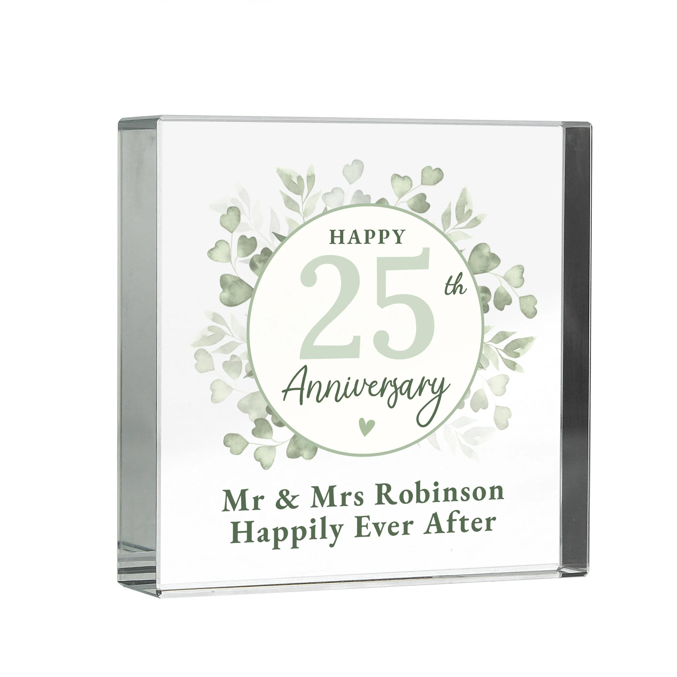 Personalised Botanical Anniversary Crystal Token - Image 5
