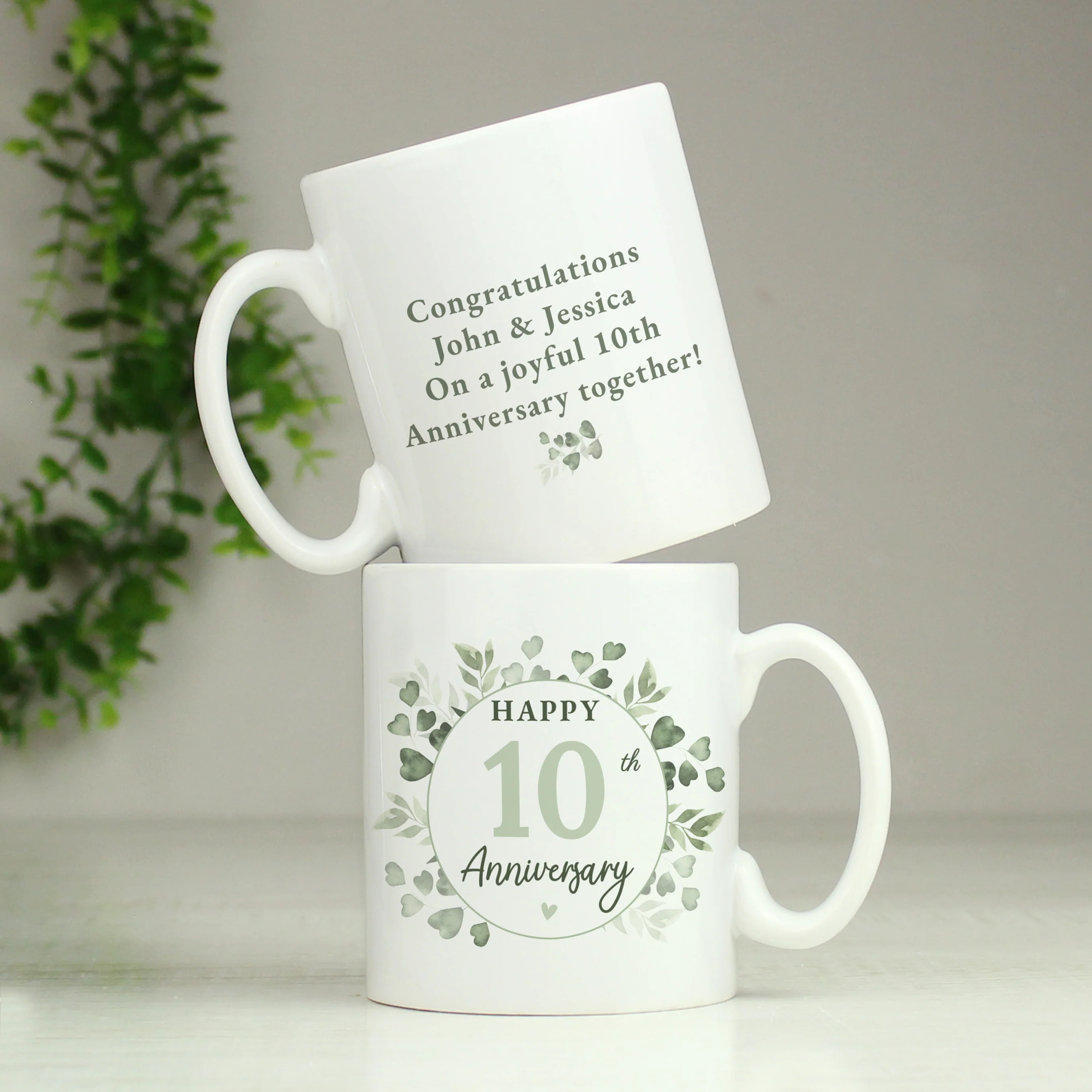 Personalised Botanical Anniversary Mug - Image 4