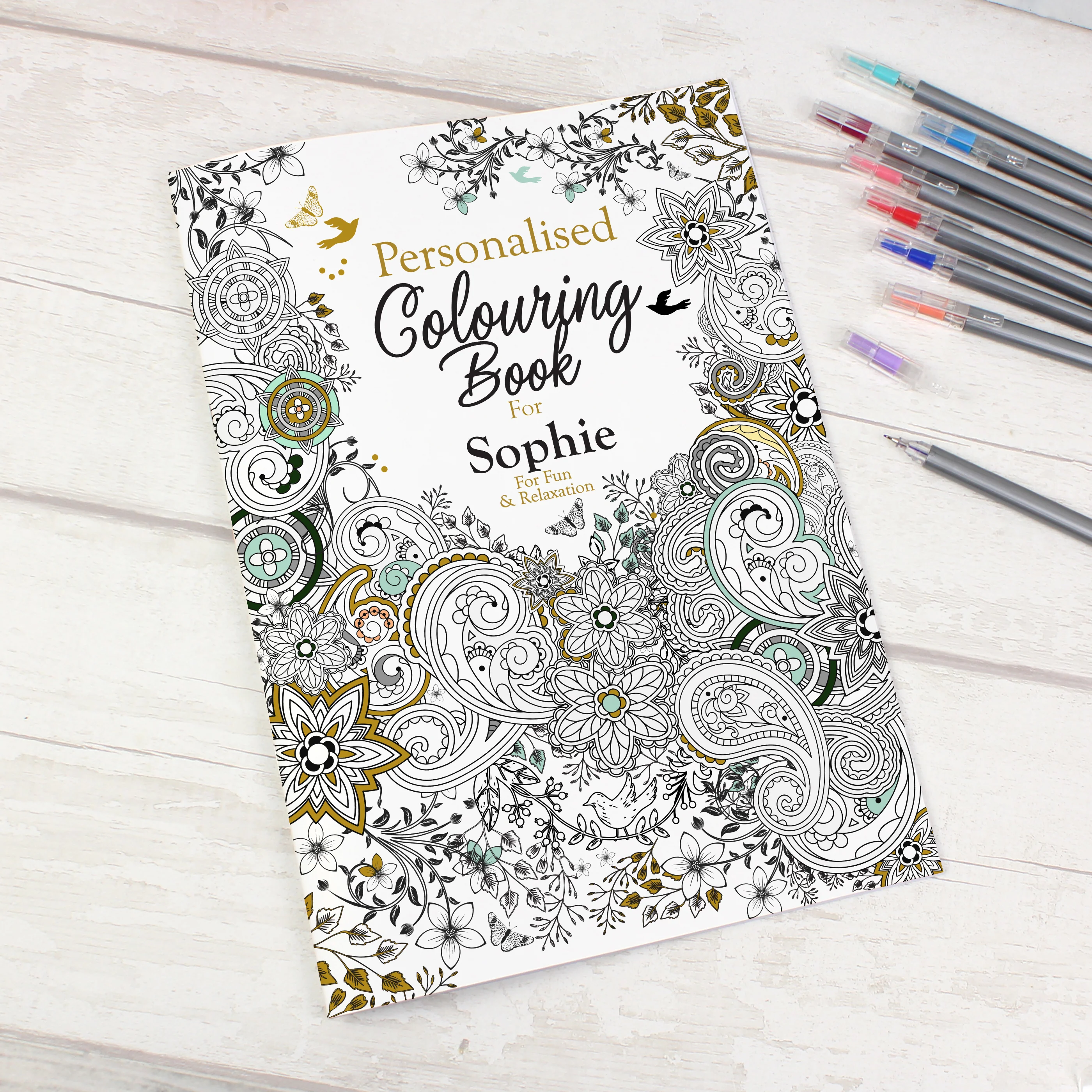 Personalised Botanical Colouring Book - Image 3