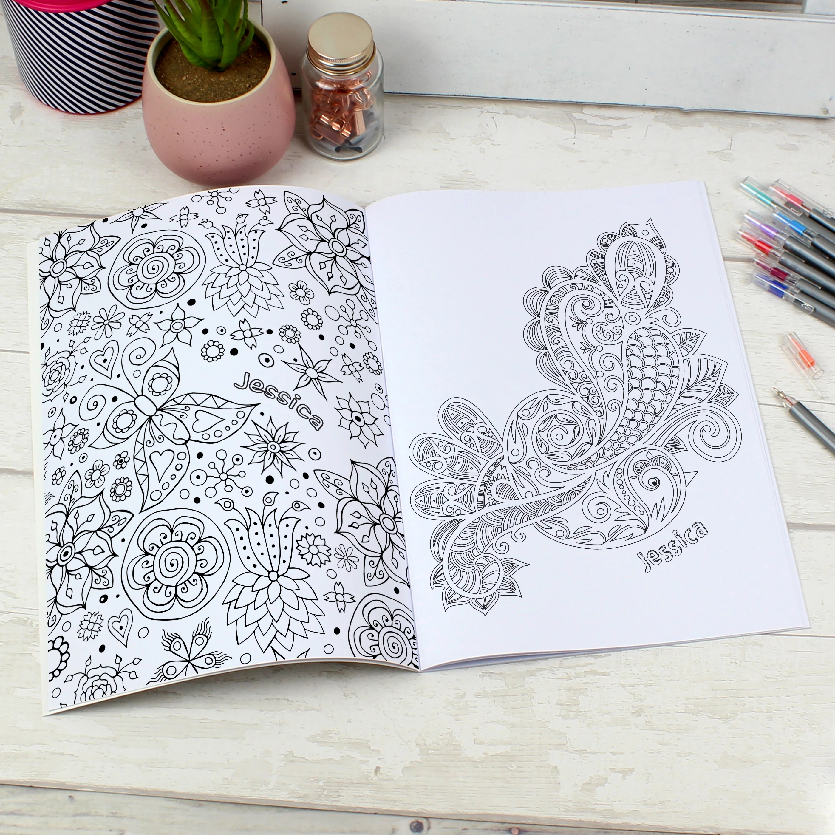 Personalised Botanical Colouring Book - Image 5