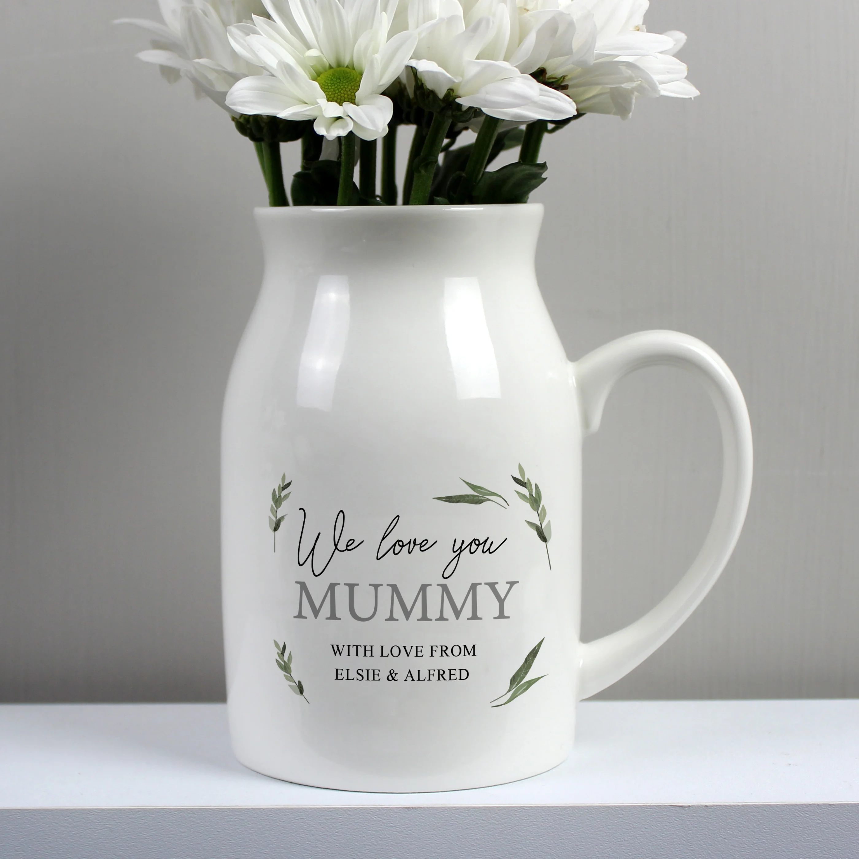 Personalised Botanical Flower Jug Vase - Image 3