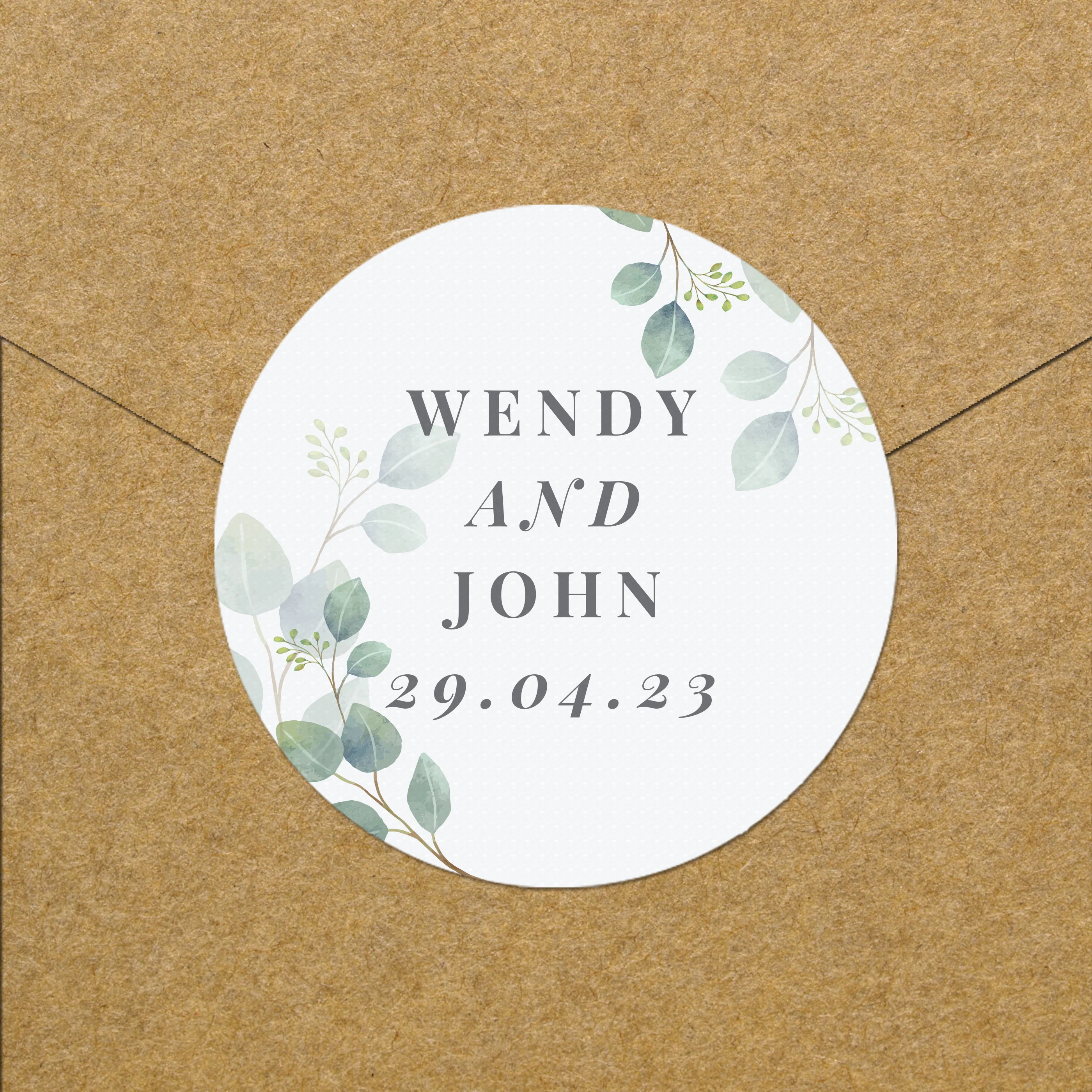 Personalised Botanical Free Text Sticker Set - Image 4