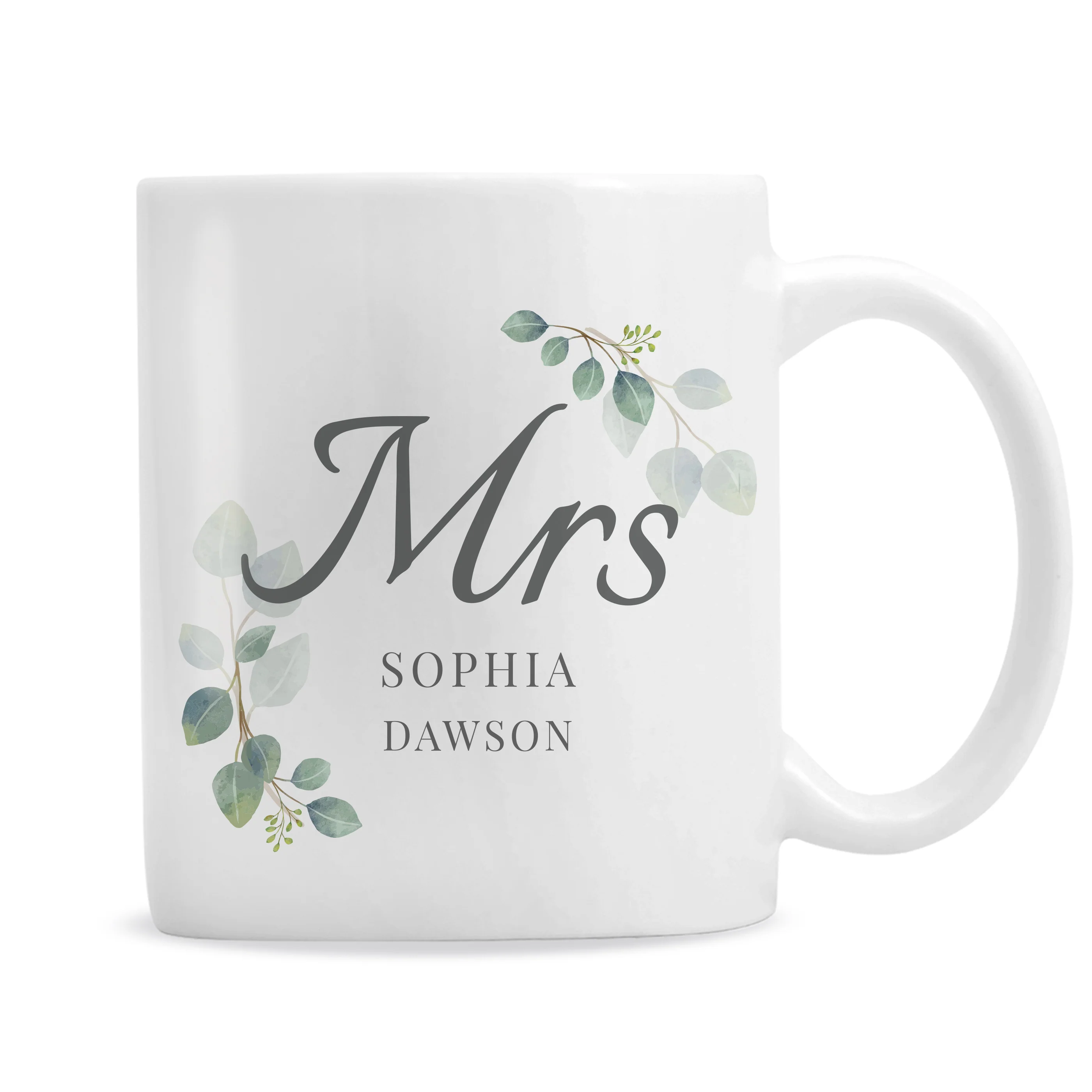 Personalised Botanical Mrs Mug - Image 5