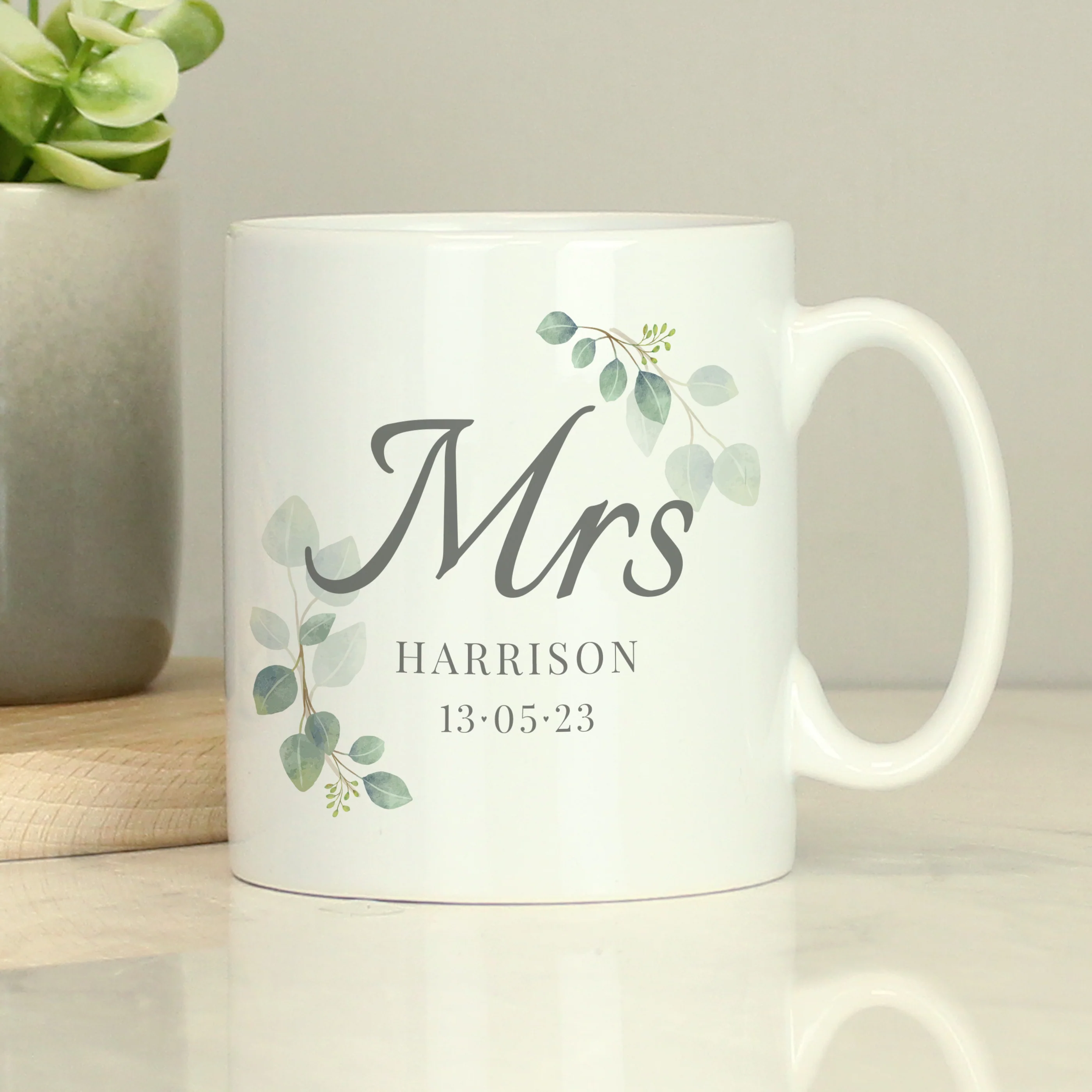 Personalised Botanical Mrs Mug - Image 6