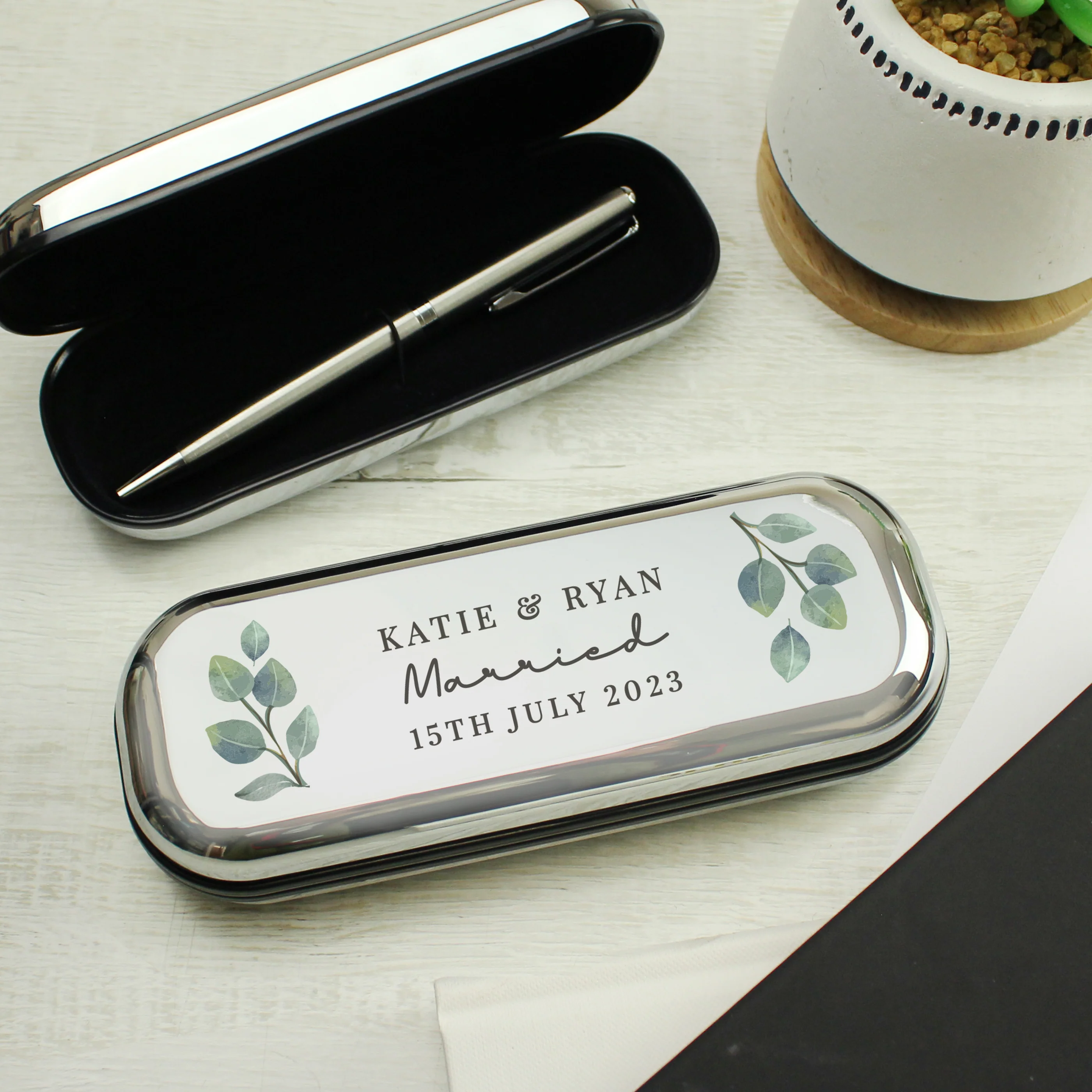 Personalised Botanical Pen and Box Set - Image 4