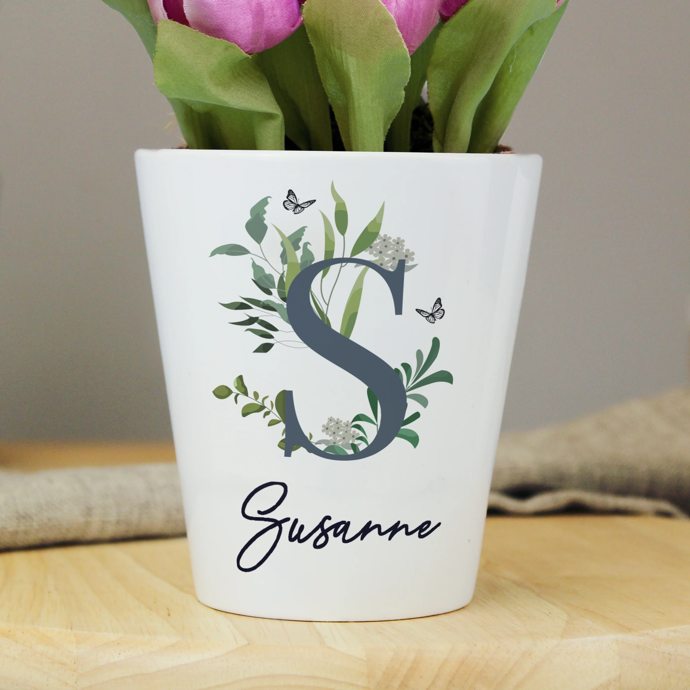 Personalised Botanical Plant Pot - Image 3