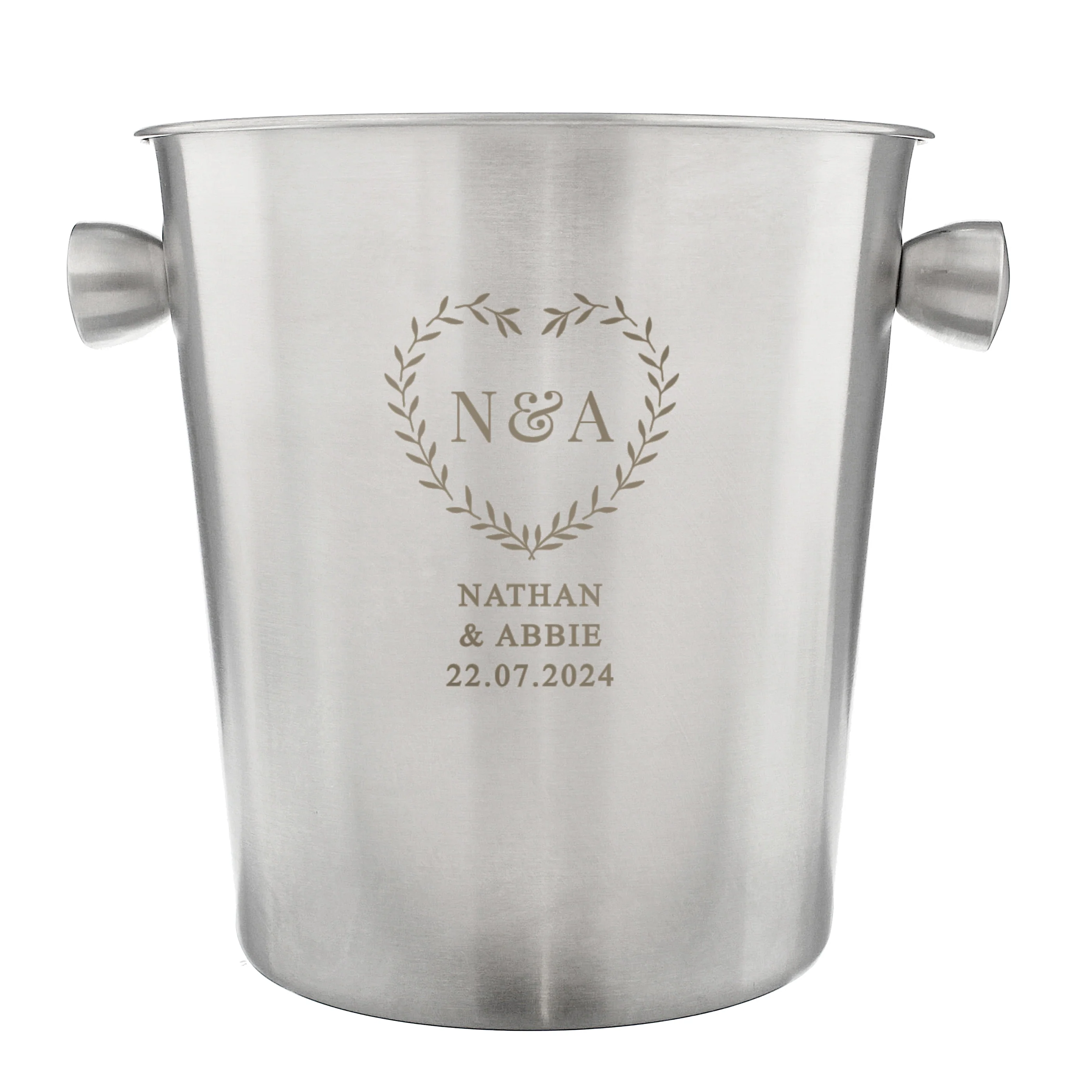 Personalised Botanical Stainless Steel Ice Bucket - Image 5