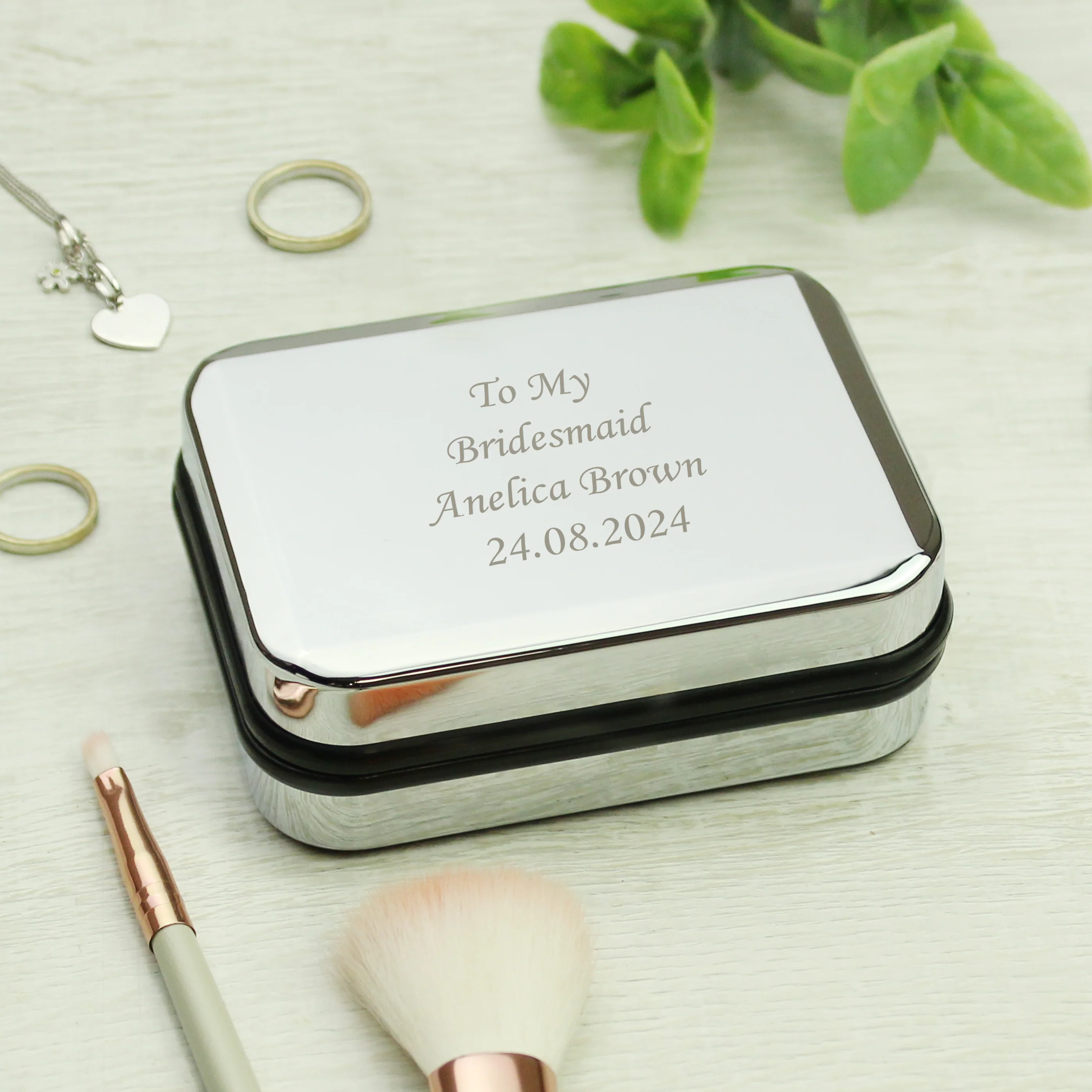 Personalised Box With Sterling Silver Heart Necklace - Image 4