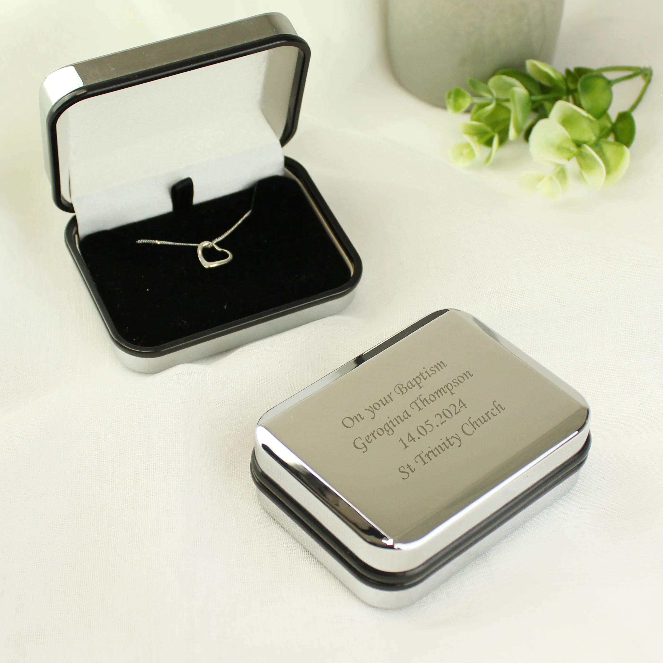 Personalised Box With Sterling Silver Heart Necklace - Image 7