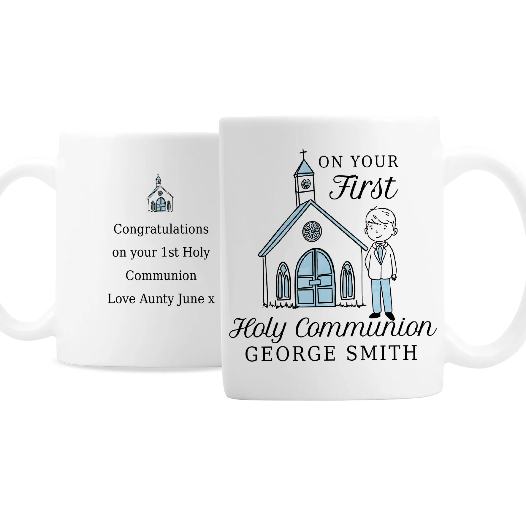 Personalised Boys First Holy Communion Mug - Image 2