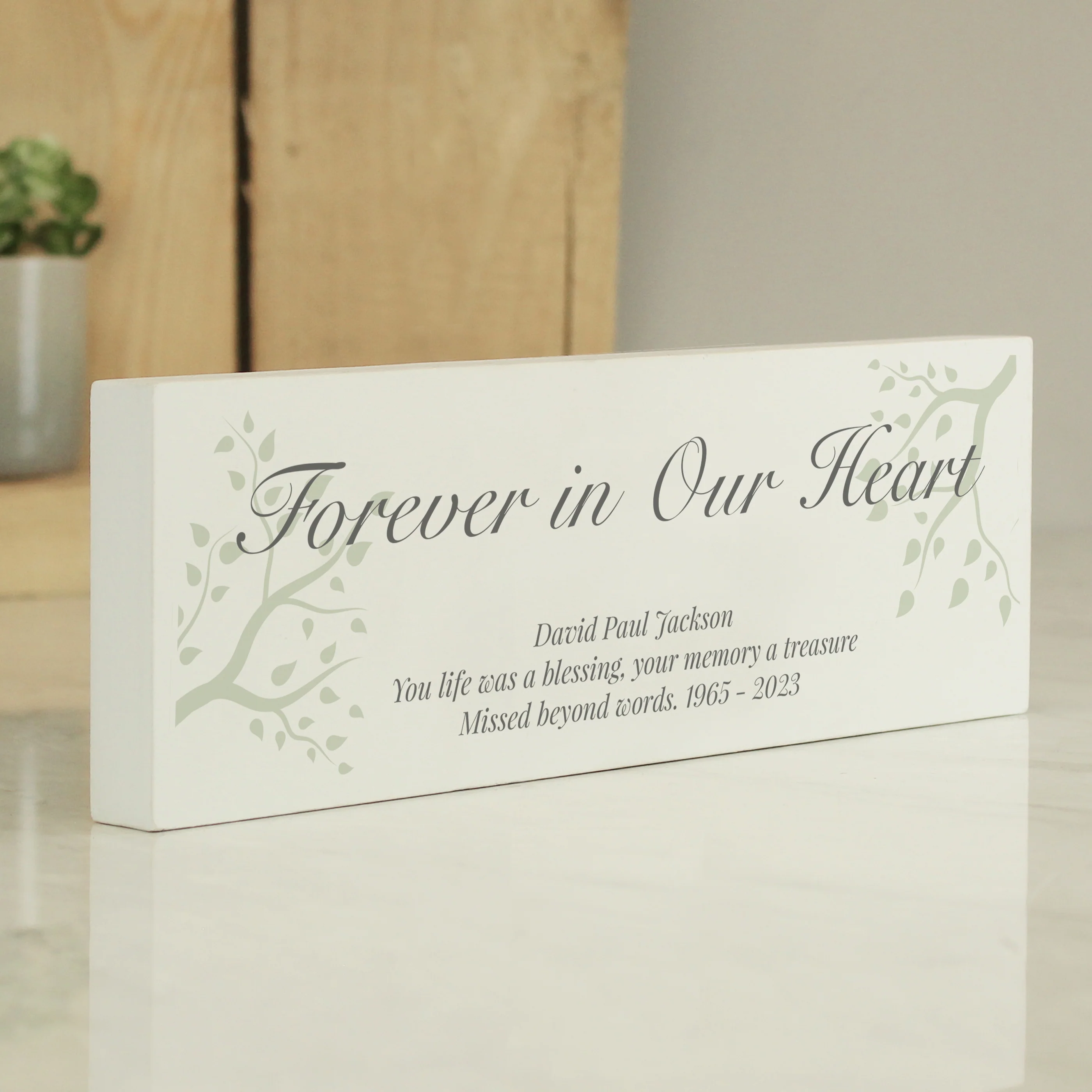 Personalised Branches Wooden Mantel Decoration