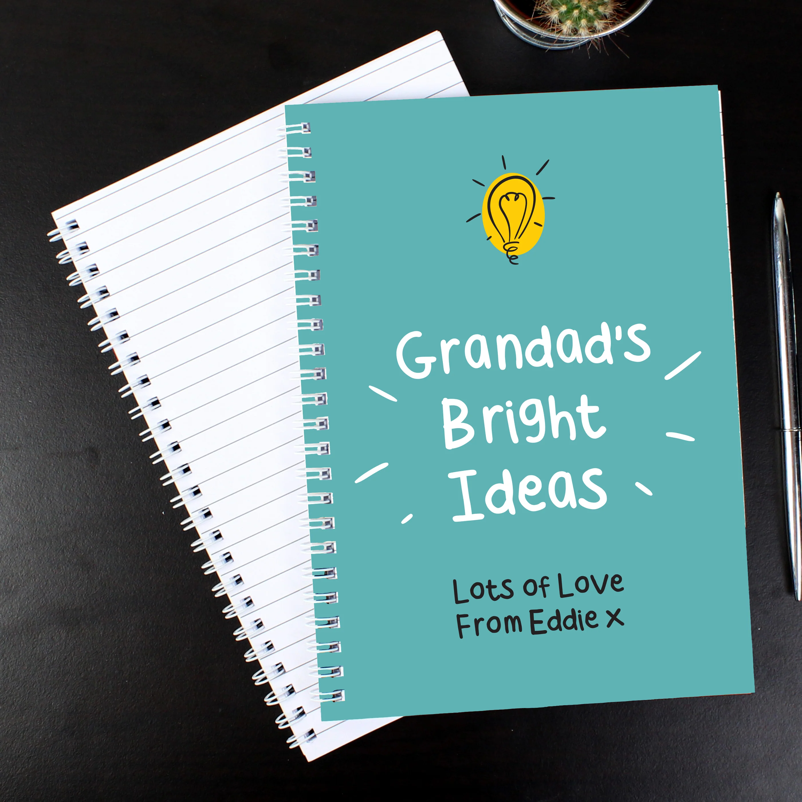 Personalised Bright Ideas A5 Notebook - Image 3