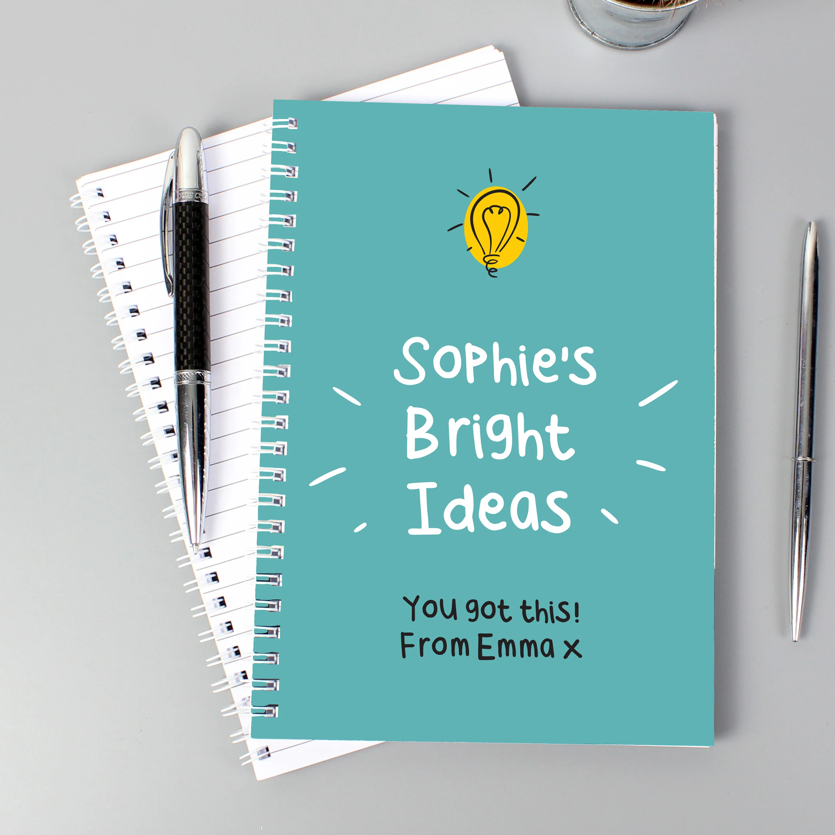 Personalised Bright Ideas A5 Notebook - Image 4