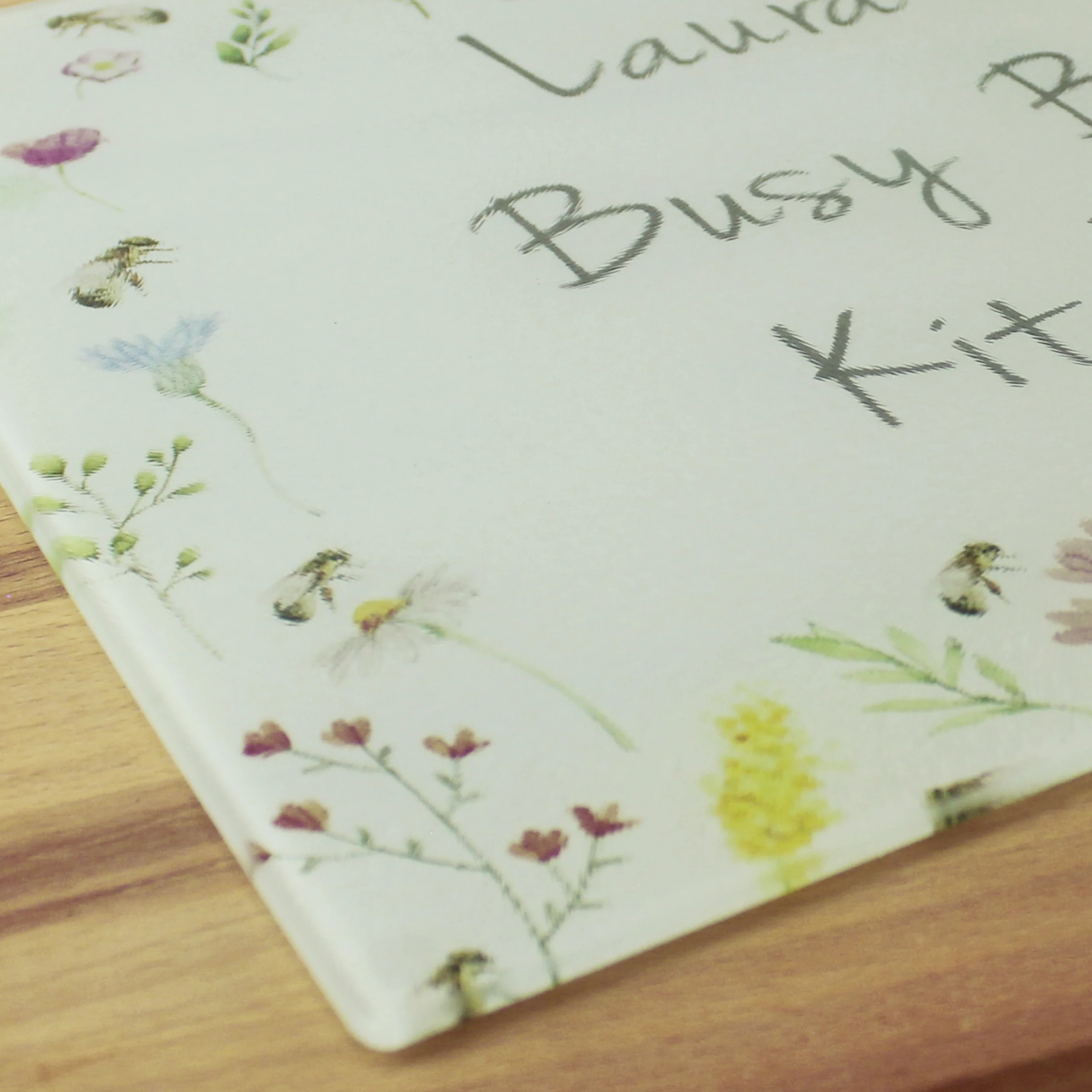 Personalised Busy Bee Glass Chopping Board/Worktop Saver - Image 6