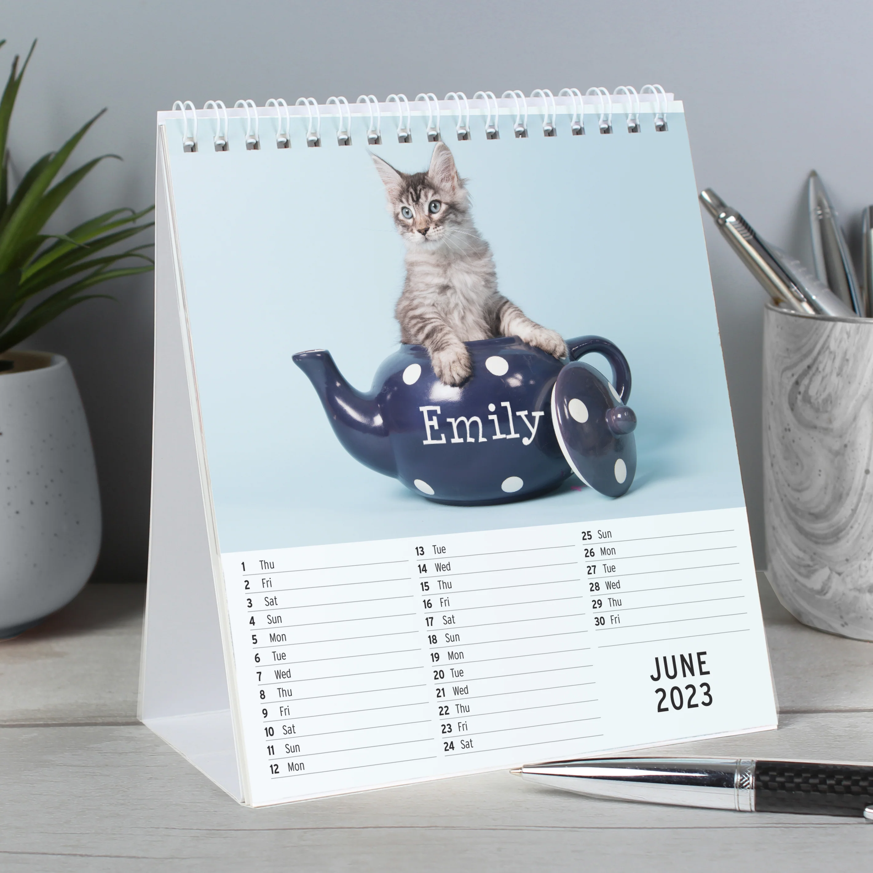 Personalised Cats and Kittens Desk Calendar - Image 4