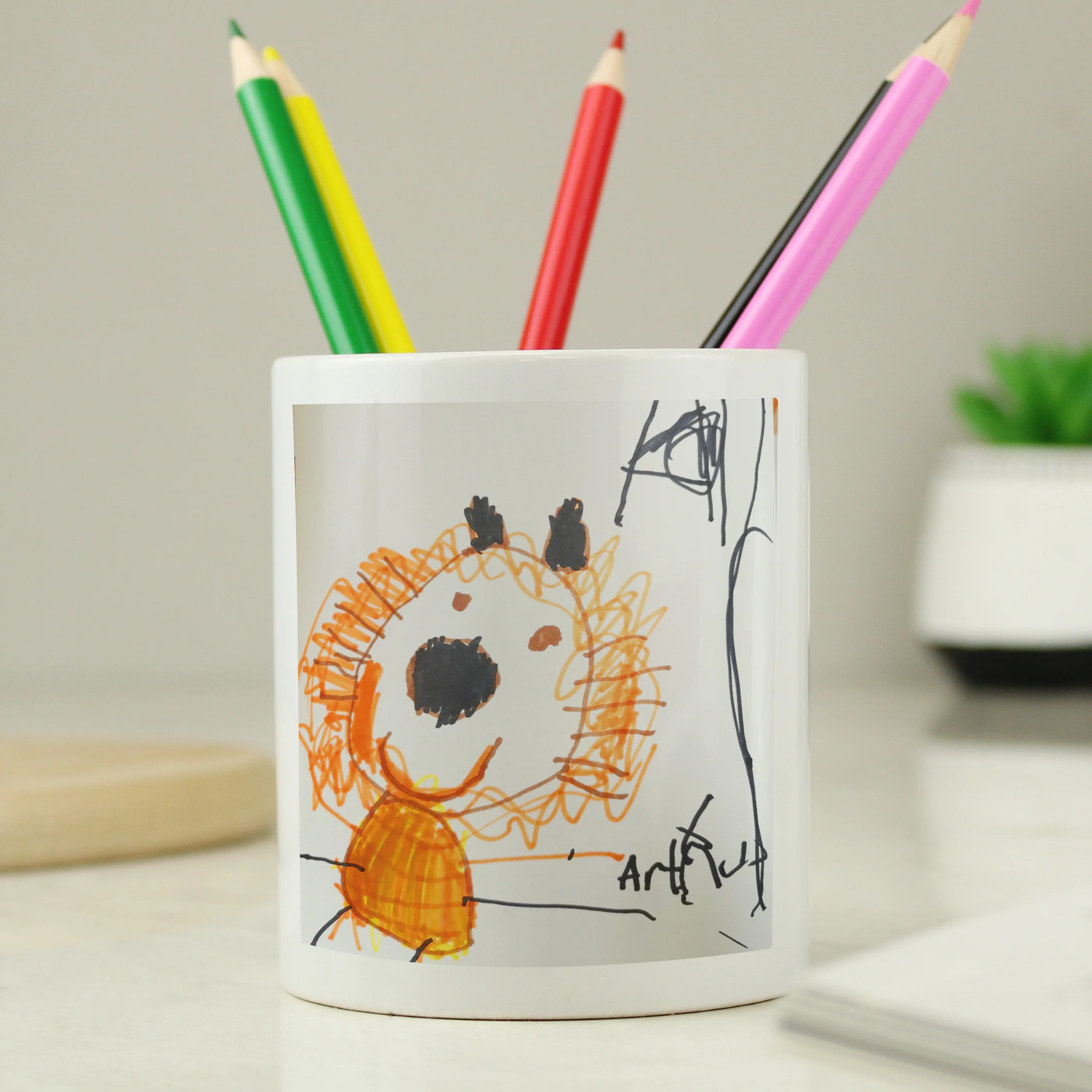 Personalised Childrens Drawing Photo Storage Pot - Image 4