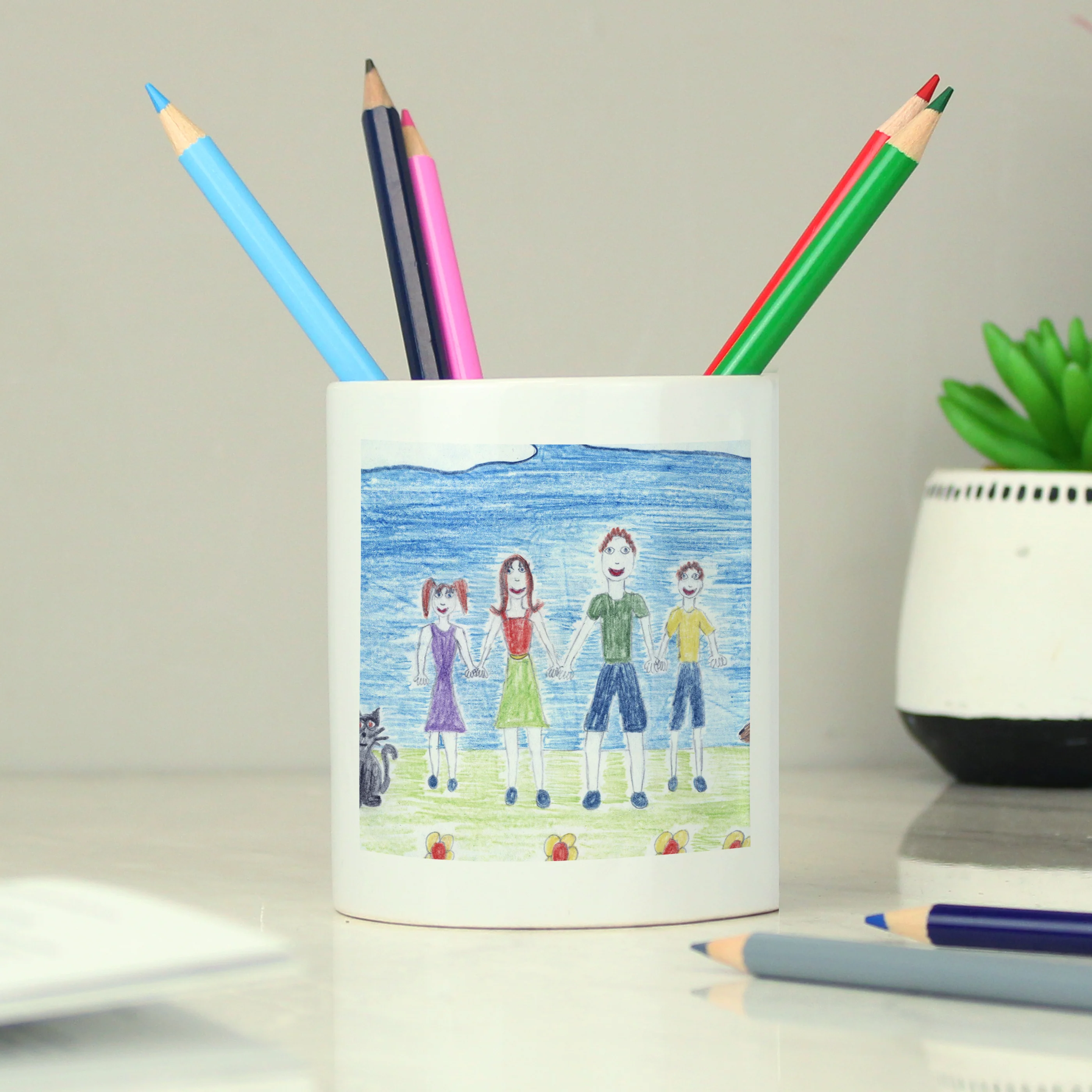 Personalised Childrens Drawing Photo Storage Pot - Image 9