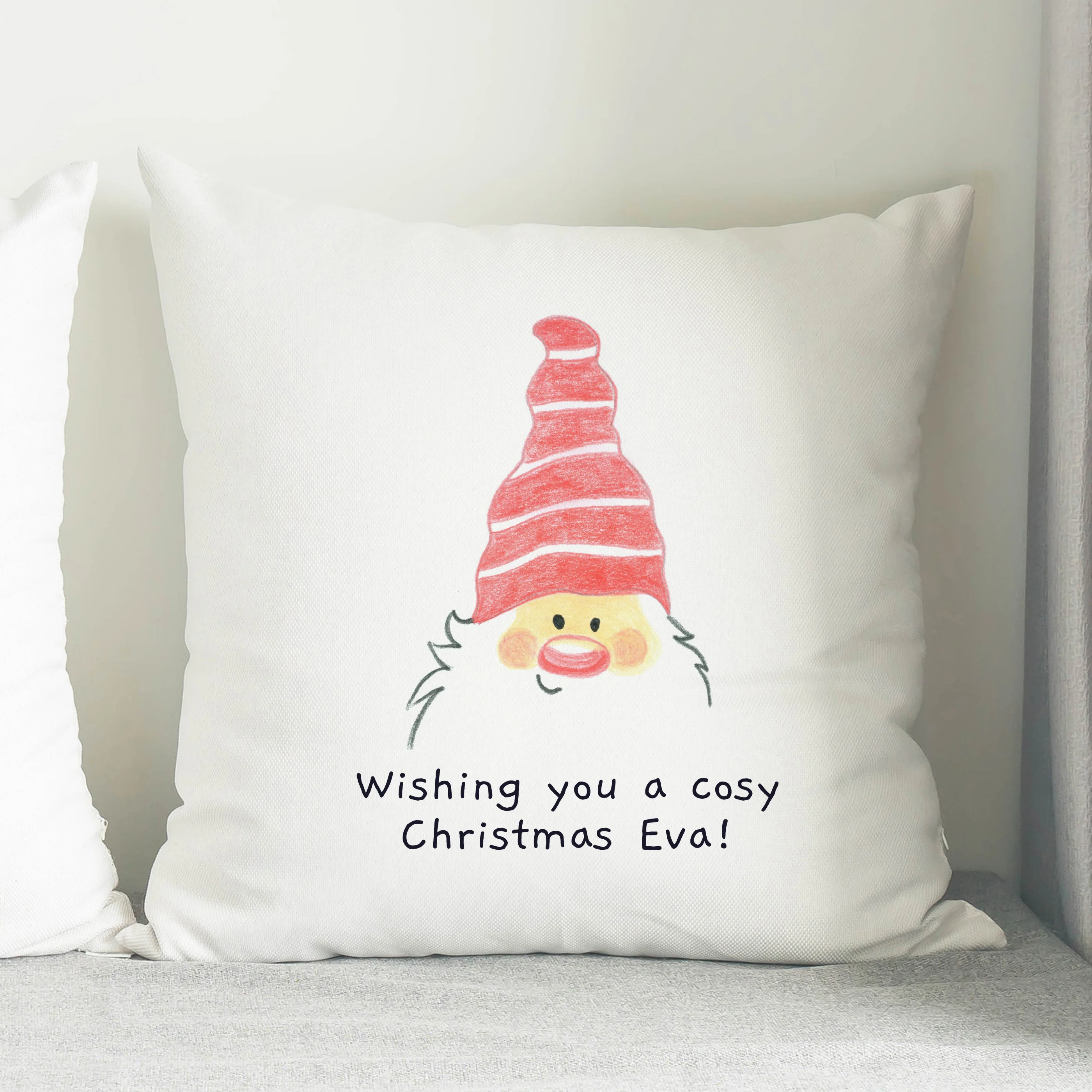 Personalised Childrens Drawing Photo Upload Cushion - Image 4