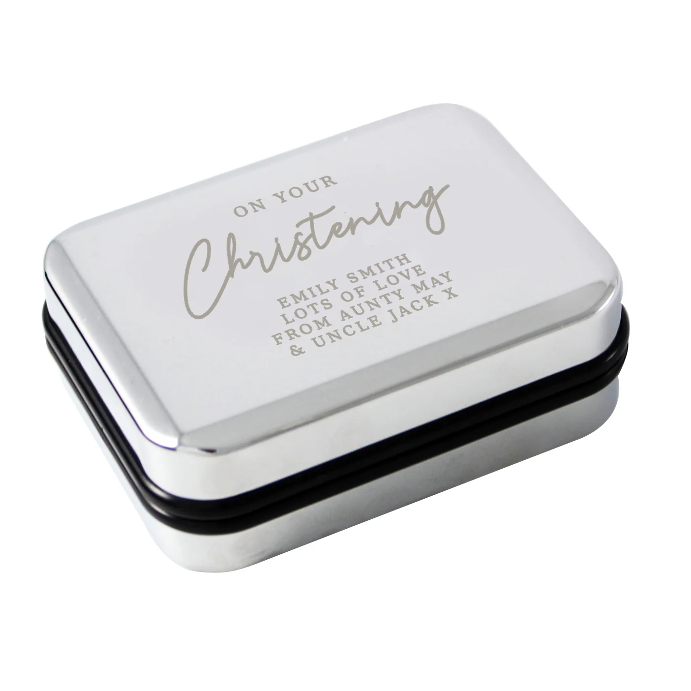 Personalised Christening Necklace Box - Image 3