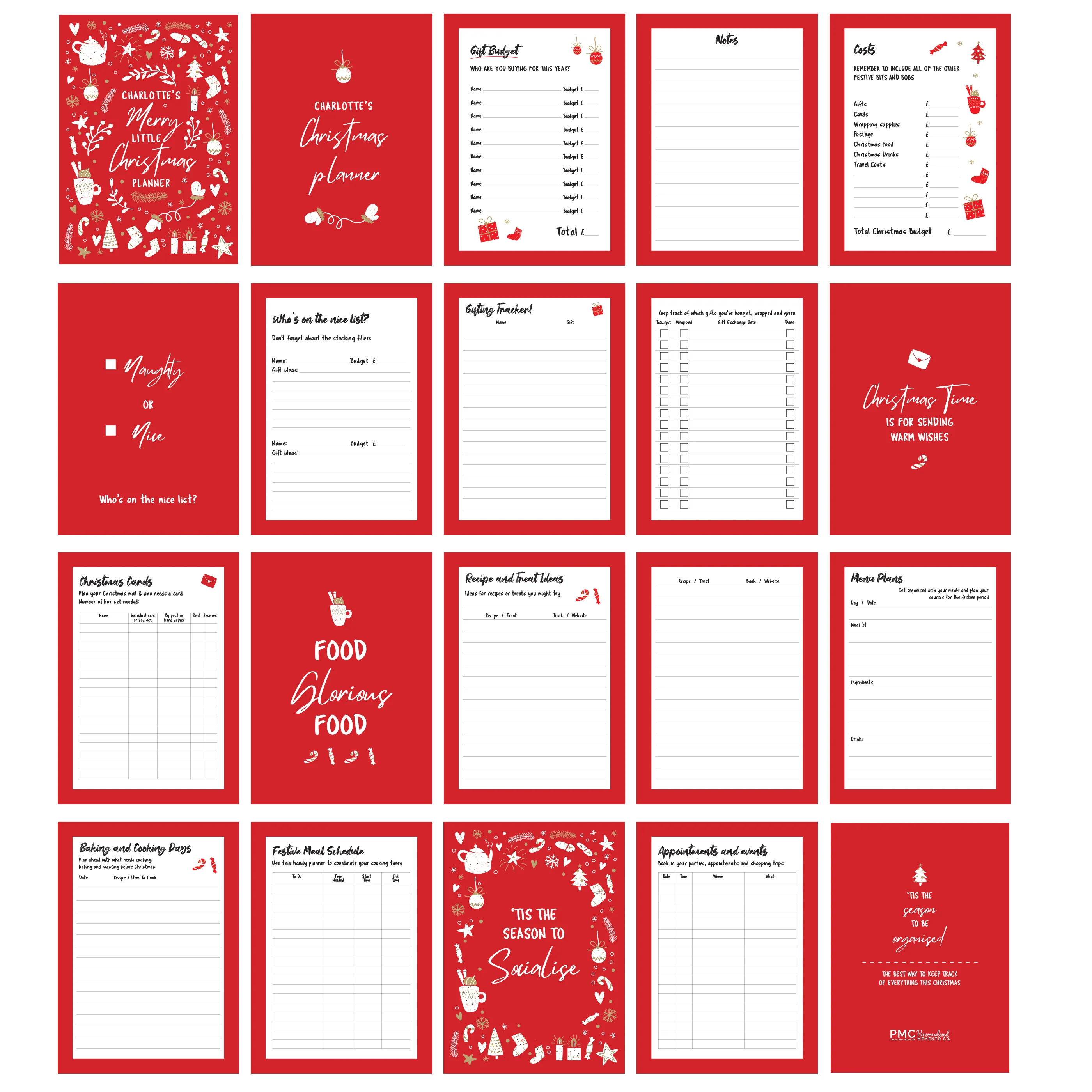 Personalised Christmas A5 Planner - Image 8