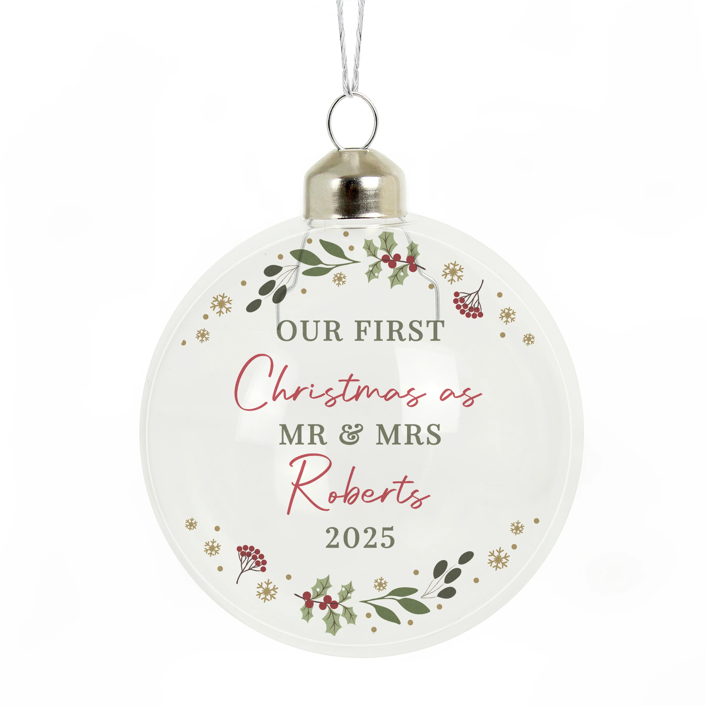 Personalised Christmas Glass Bauble - Image 4