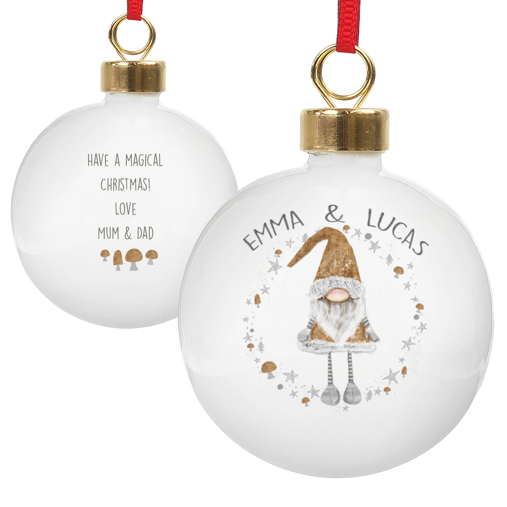 Personalised Christmas Gonk Bauble - Image 2